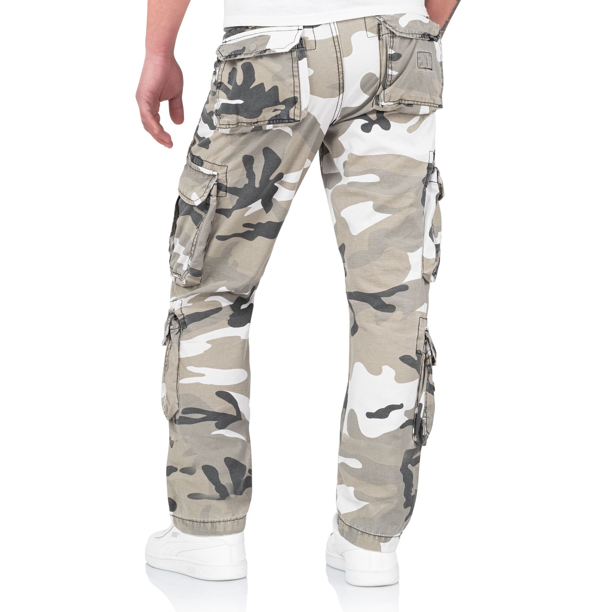 Trooper Cargohose Herren Airborne Slimmy Cargo Vintage Hose Army Outdoor Pants