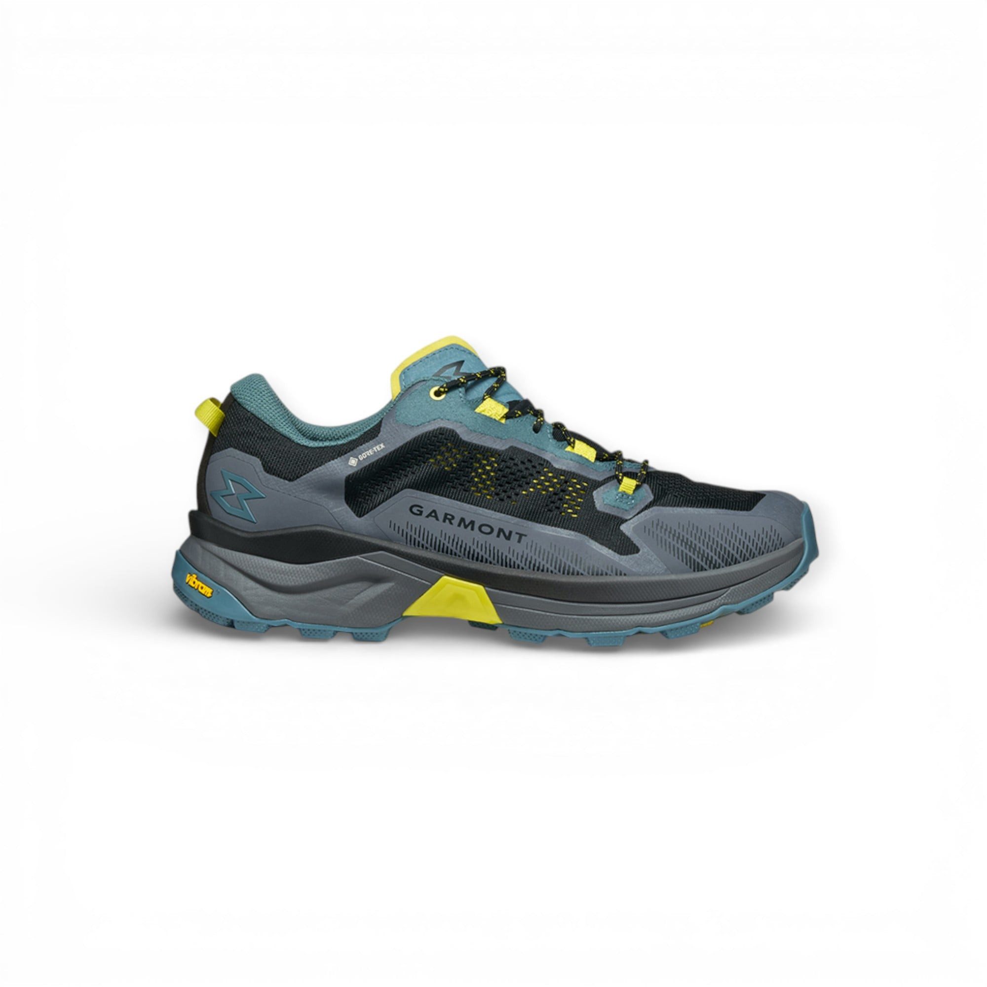 Garmont Nexus GTX (Schnellschnürsystem, wasserdicht) grau/blau/gelb Herren Wanderschuh
