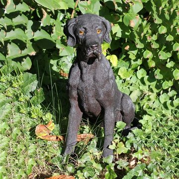 colourliving Gartenfigur Hunde Figur Deutsche Dogge Harro Dekofigur Hund, (detailgetreue Darstellung, liebevoll verarbeitet), handbemalt, 36 cm lang