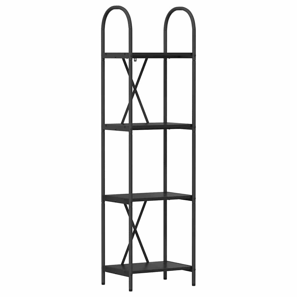 Bücherregal Bücherregal Schwarz Eichen-Optik 40 x 30 x 146 cm Holzwerkstoff