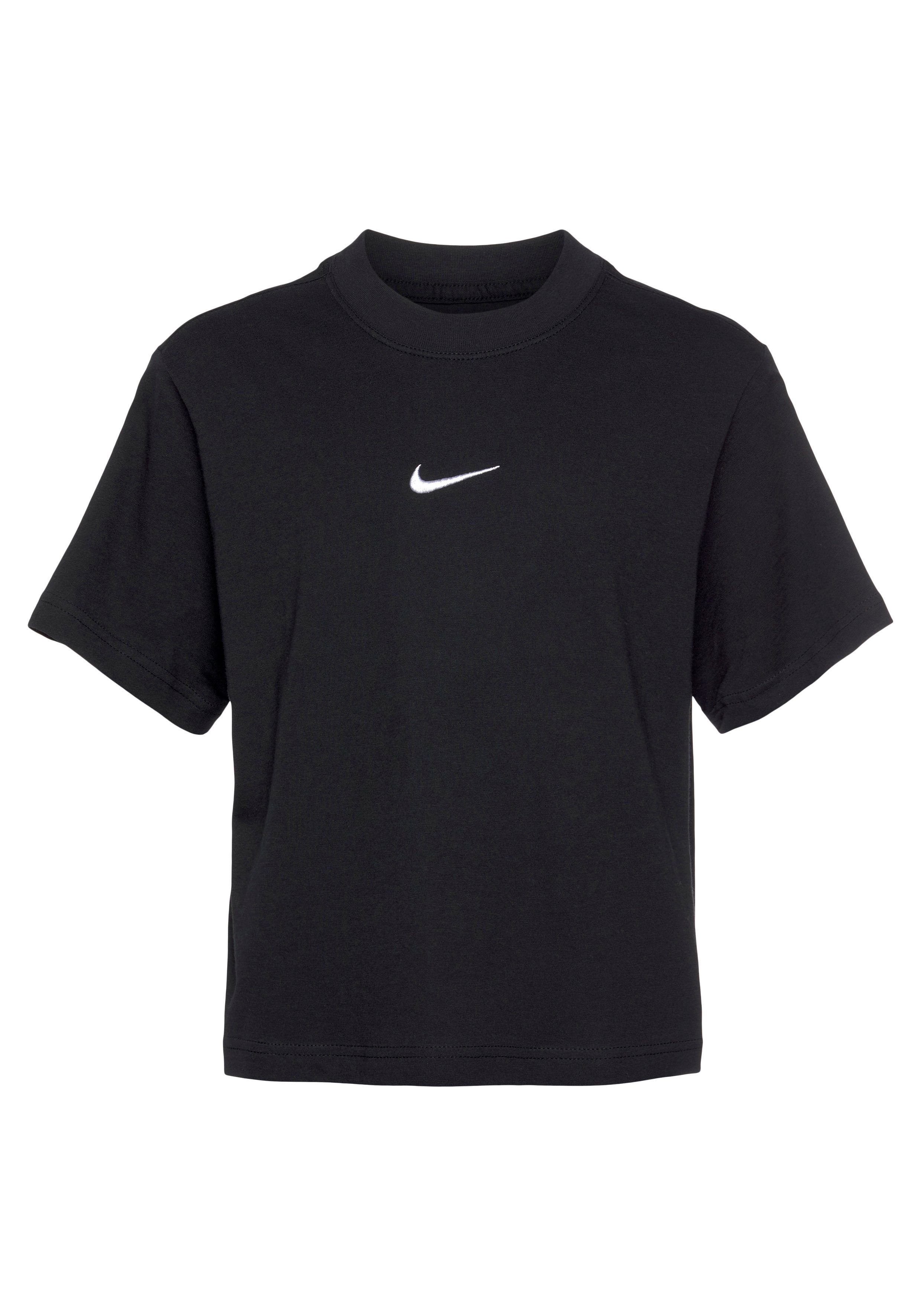 (GIRLS) KIDS' Sportswear T-Shirt T-SHIRT BIG Nike BLACK/WHITE