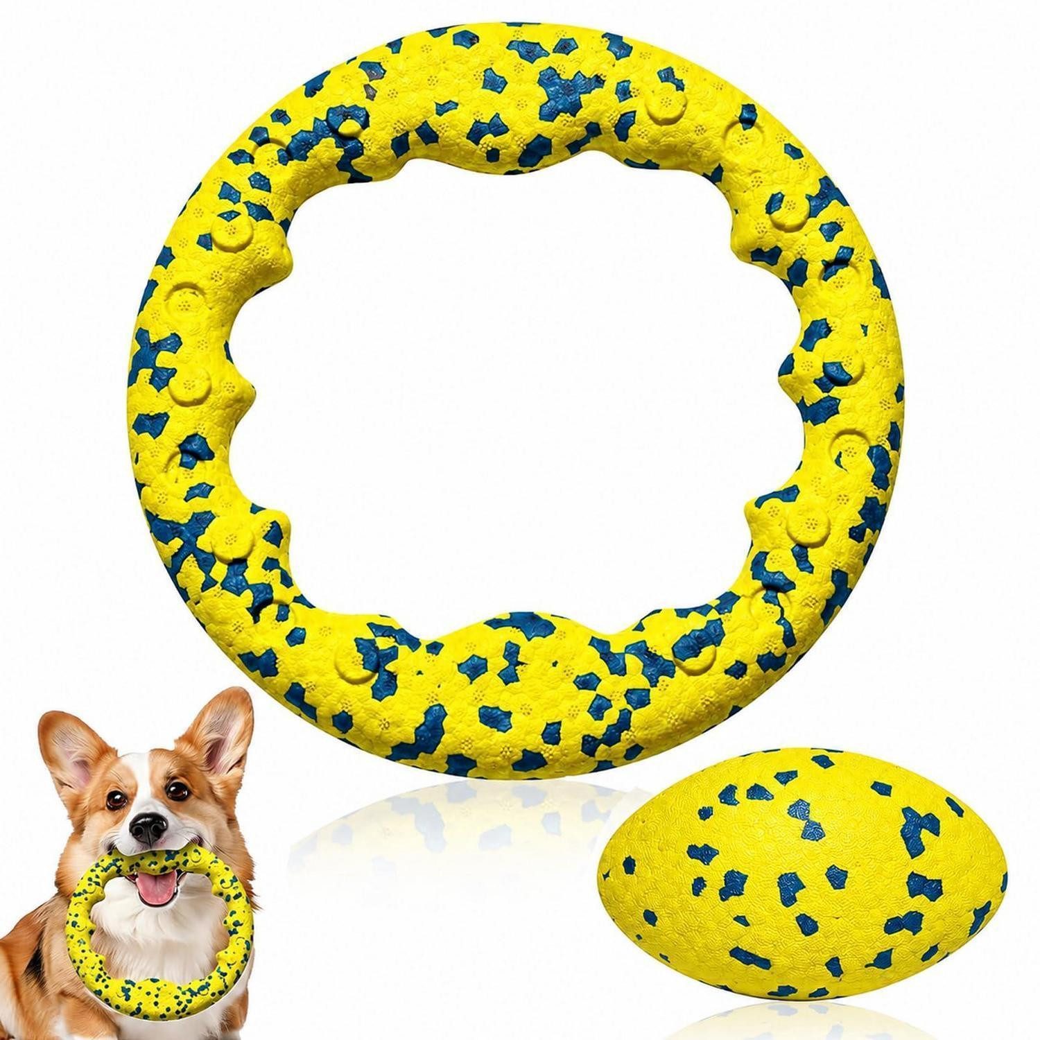 LuxusKollektion Spielball Hundespielzeug Ball Ring Set Gelb ETPU (1-St)