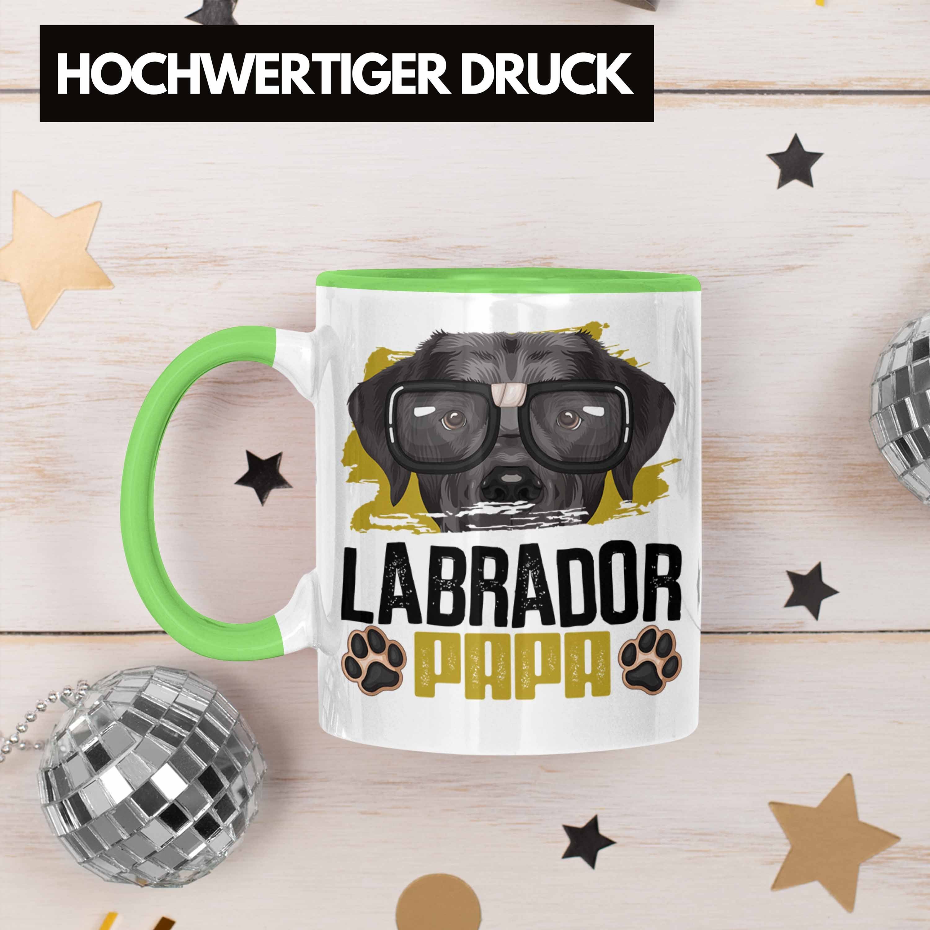Geschenkidee Besitzer Labrador Lab Tasse Lustiger Grün Papa Spruch Trendation Tasse Geschenk