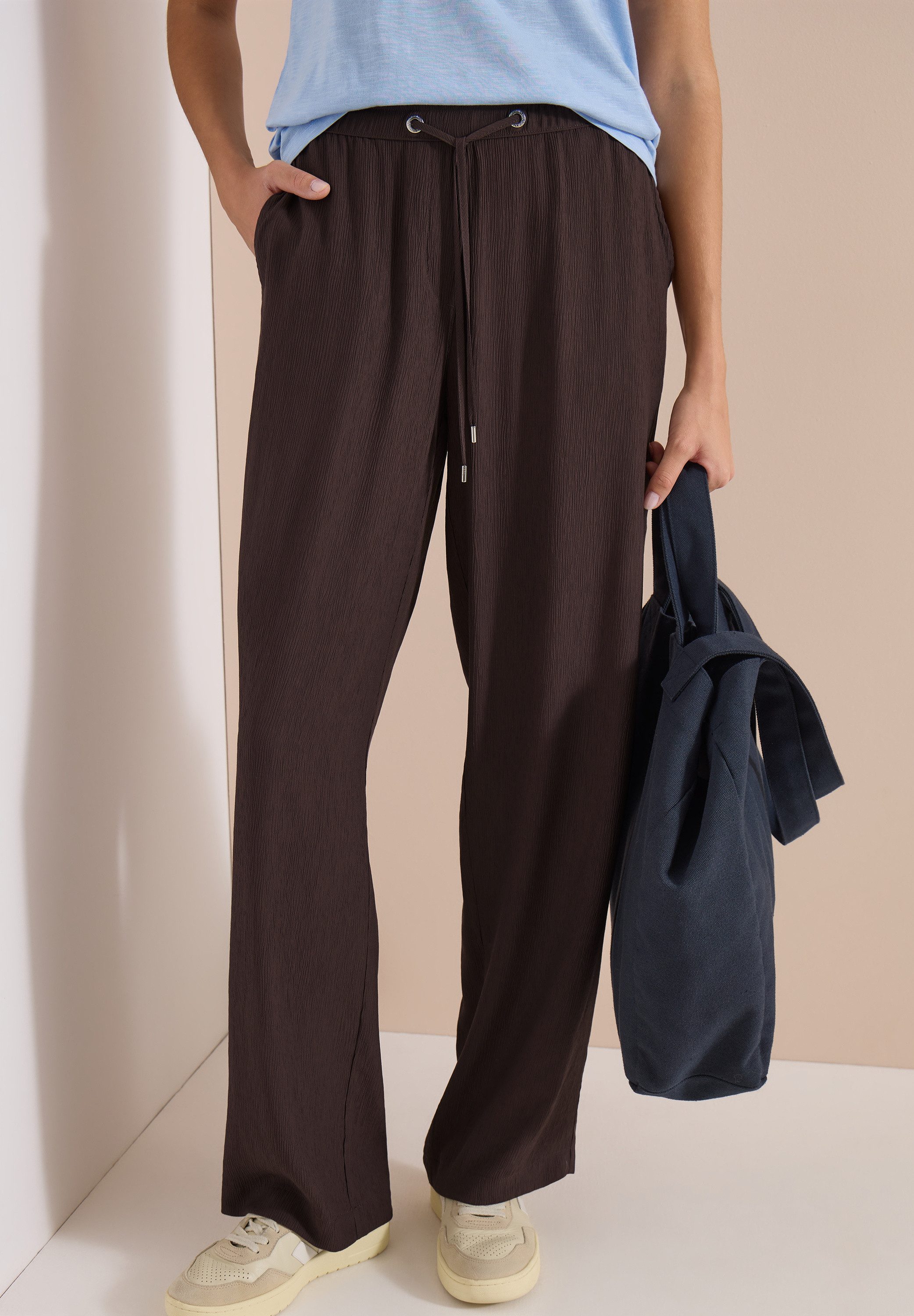 CECIL Stoffhose Style Neele Sommerhose in Struktur-Optik