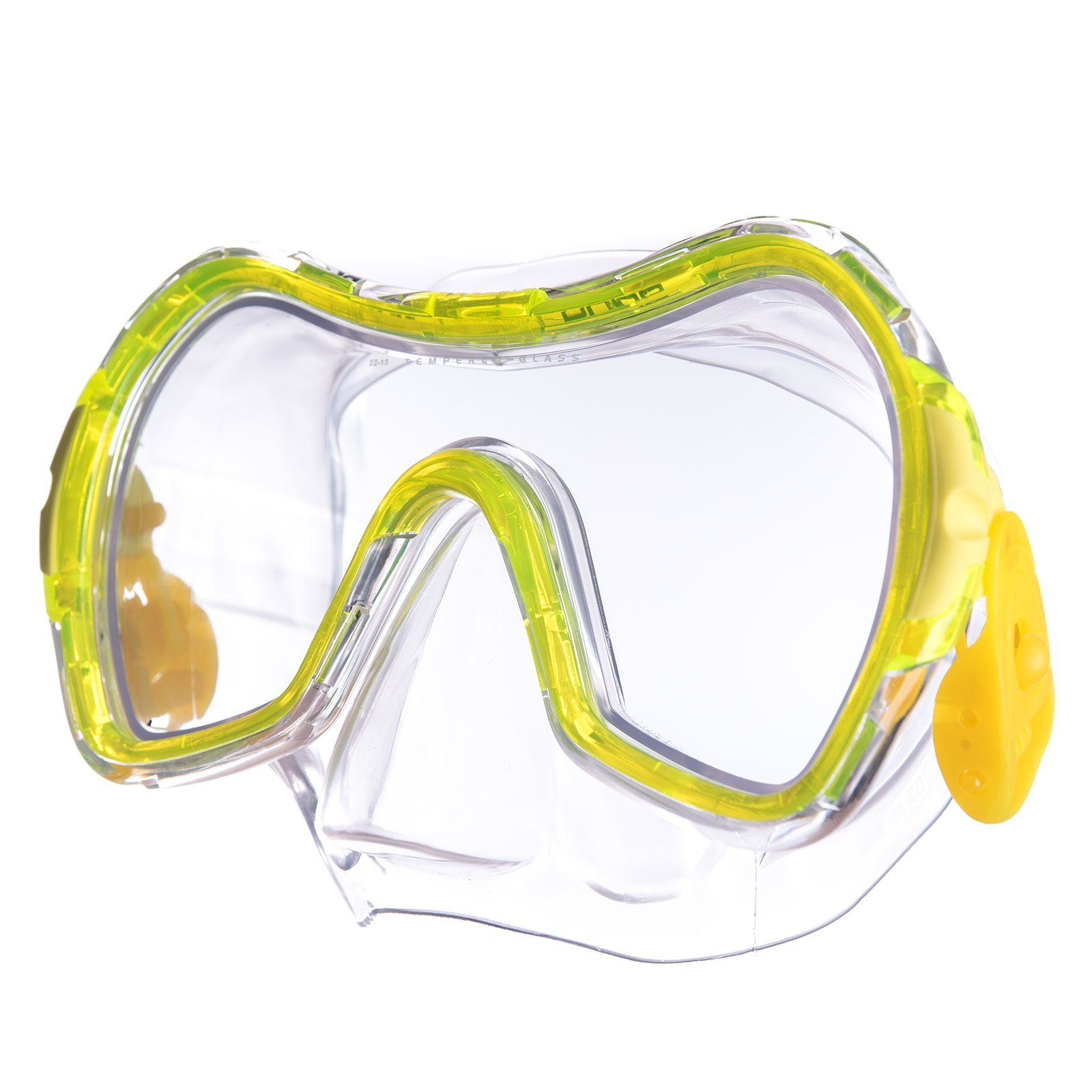Salvas Schwimmbrille Jugend Tauchmaske Drop Schnorchel, Taucher Schwimm Brille Maske Mit Nase Gelb