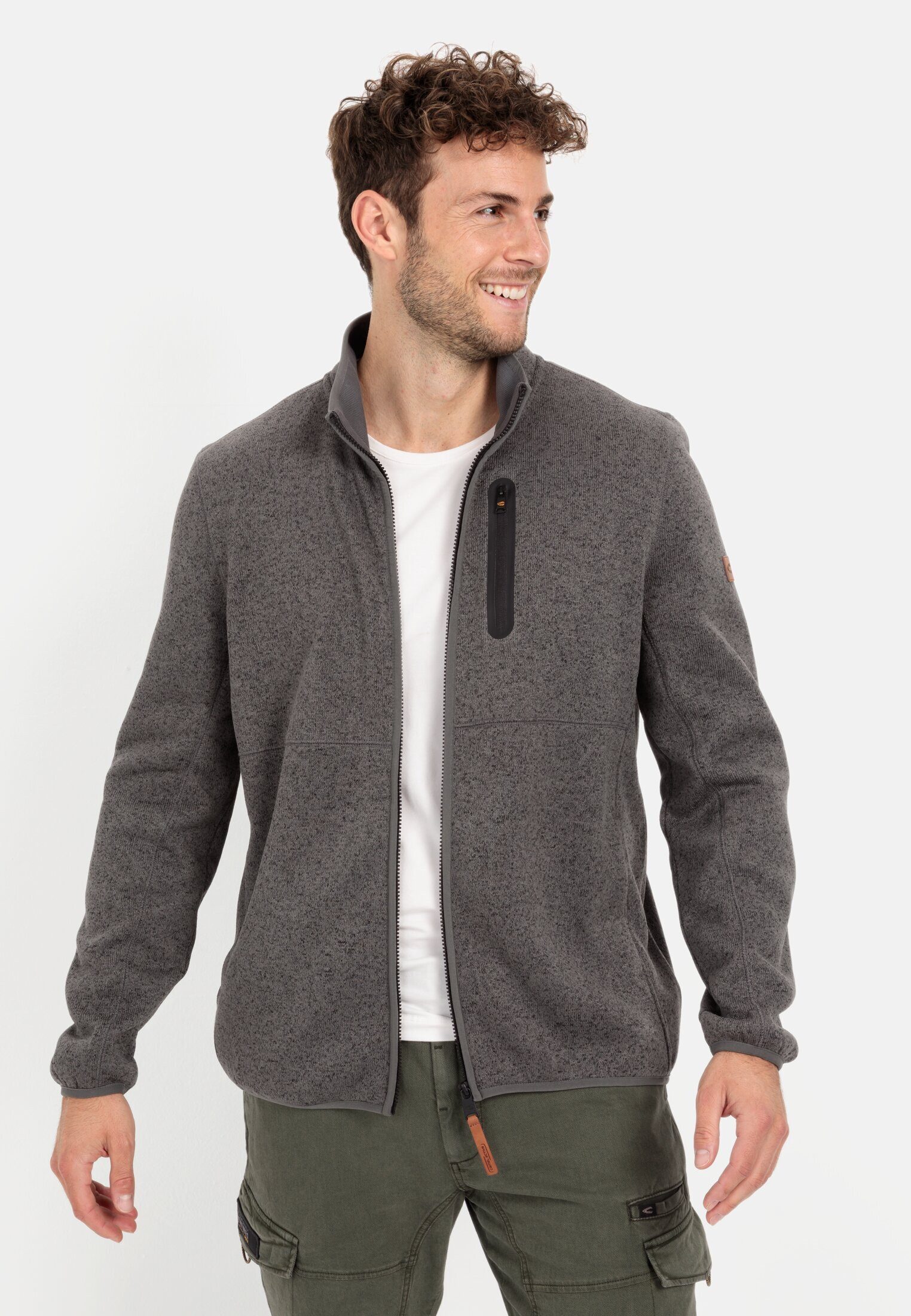 Fleecejacke mit Reißverschluss Langarm