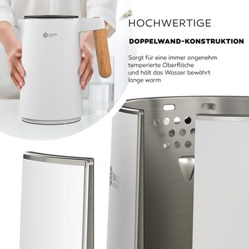 Balter Wasserkocher WK-08, mit Temperatureinstellung, 45°C-100°C, Doppelwand, Edelstahl, 1.5L