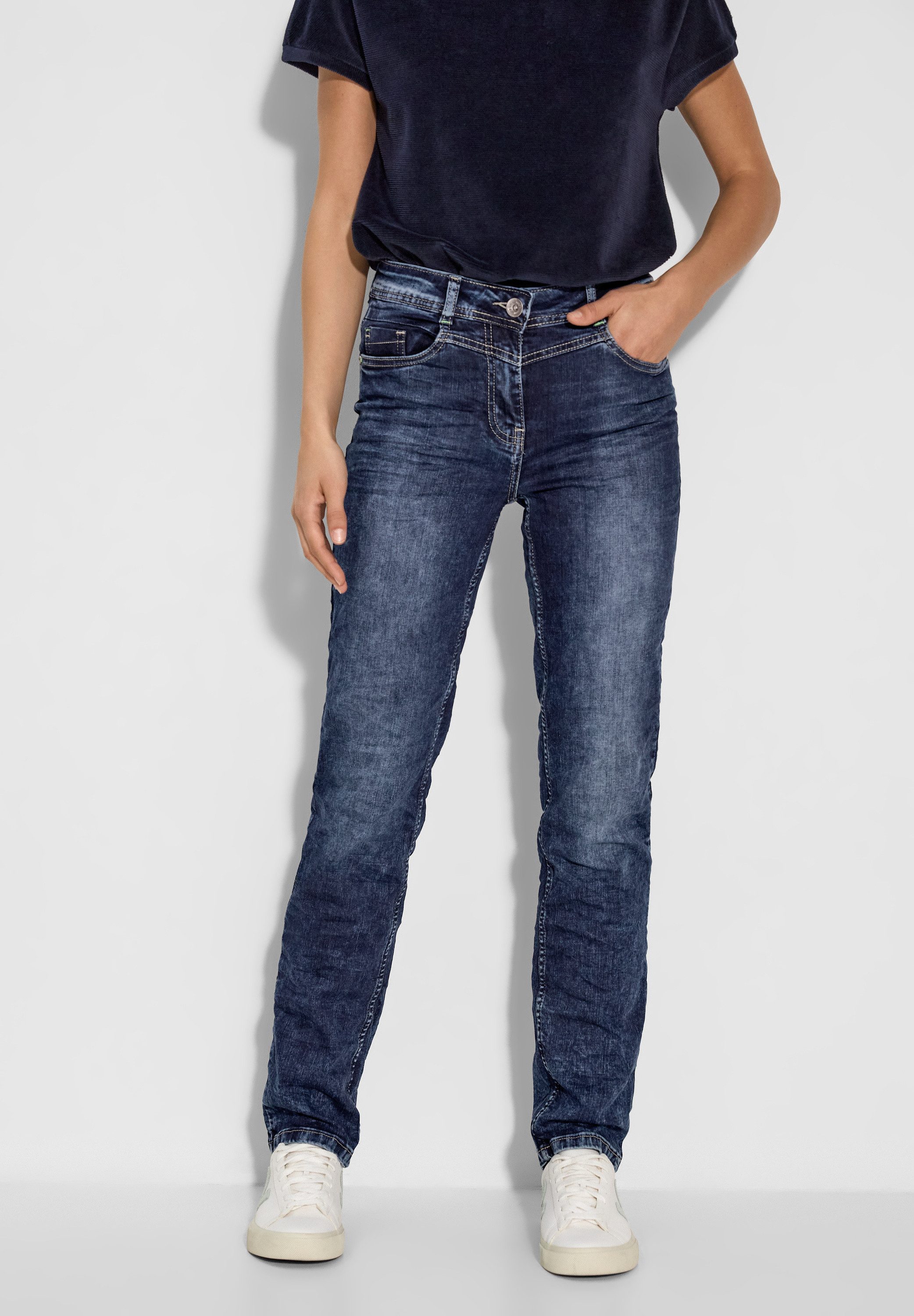 CECIL Slim-fit-Jeans High Waist