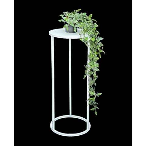 DanDiBo Blumenhocker DanDiBo Blumenhocker Metall Weiß Rund 50-70 cm Blumenständer 96483