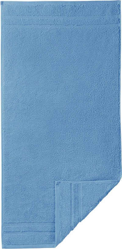Egeria Handtuch »Micro Touch« (2-St), Uni Programm mit Streifenbordüre, sehr weich, extrem saugfähig und flauschig, reine Baumwolle