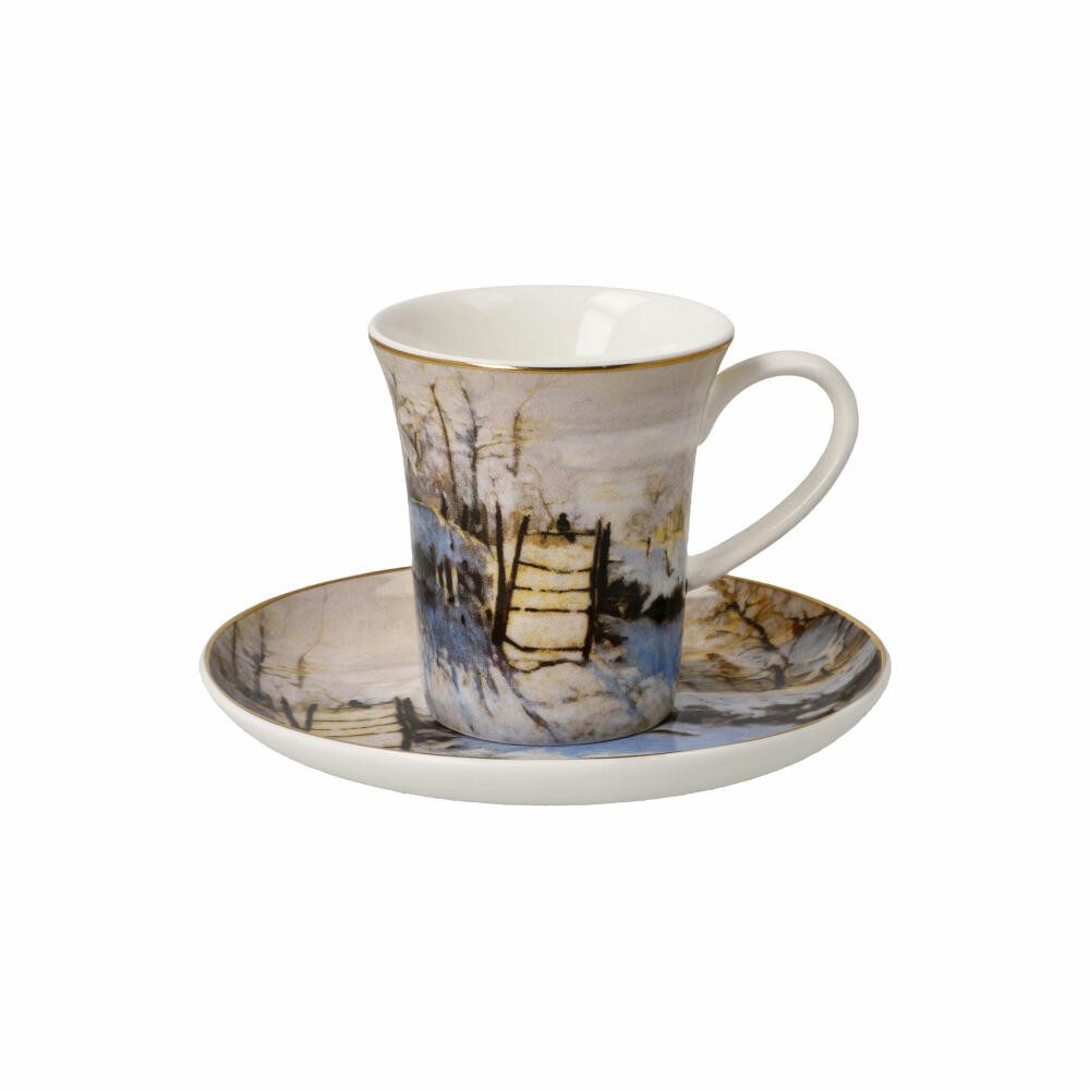 Goebel Espressotasse Claude Monnet - Die Elster, Fine Bone China