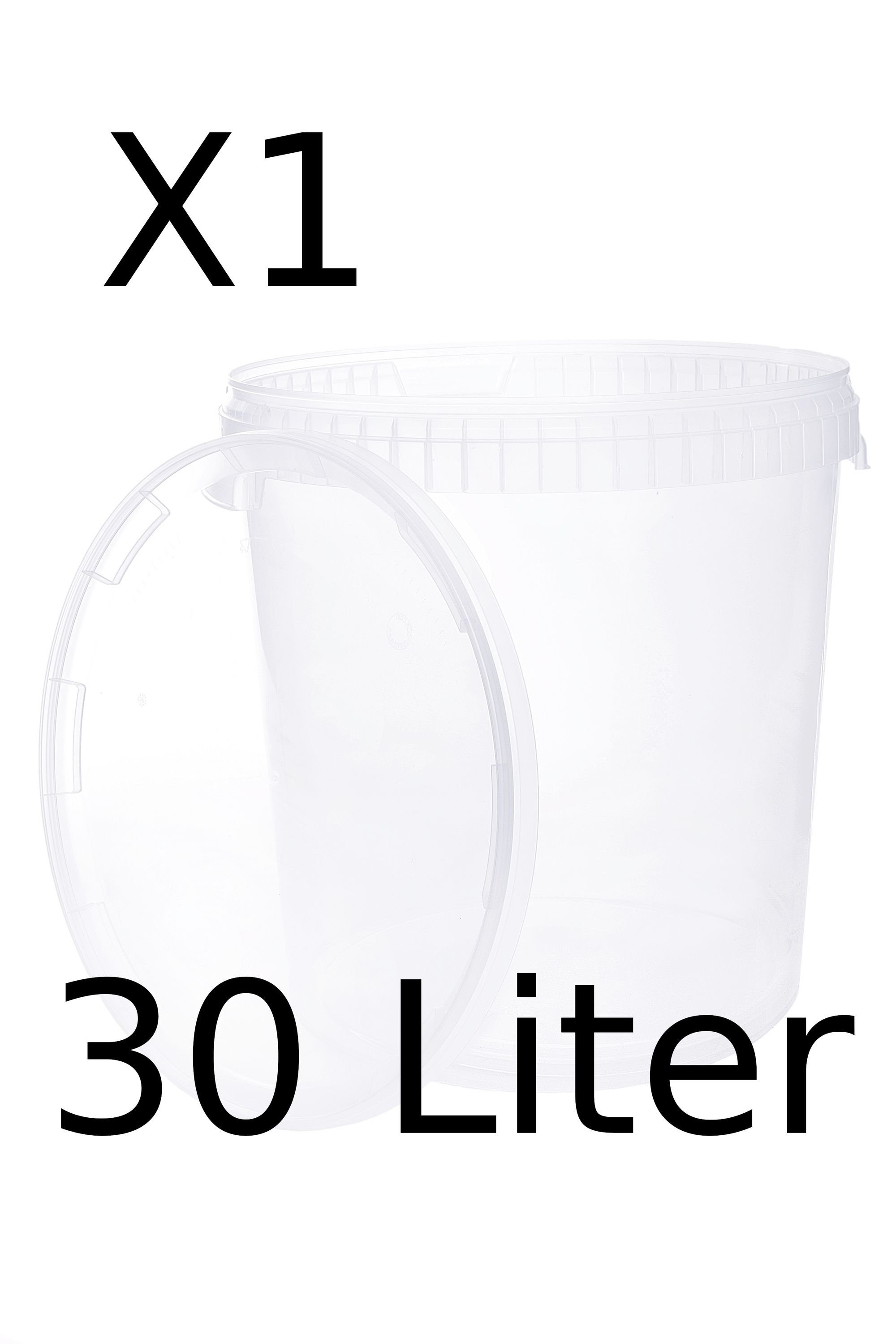 0.5L) BENBOW Putzeimer (Transparent, 1-tlg., mit Eimer deckel,