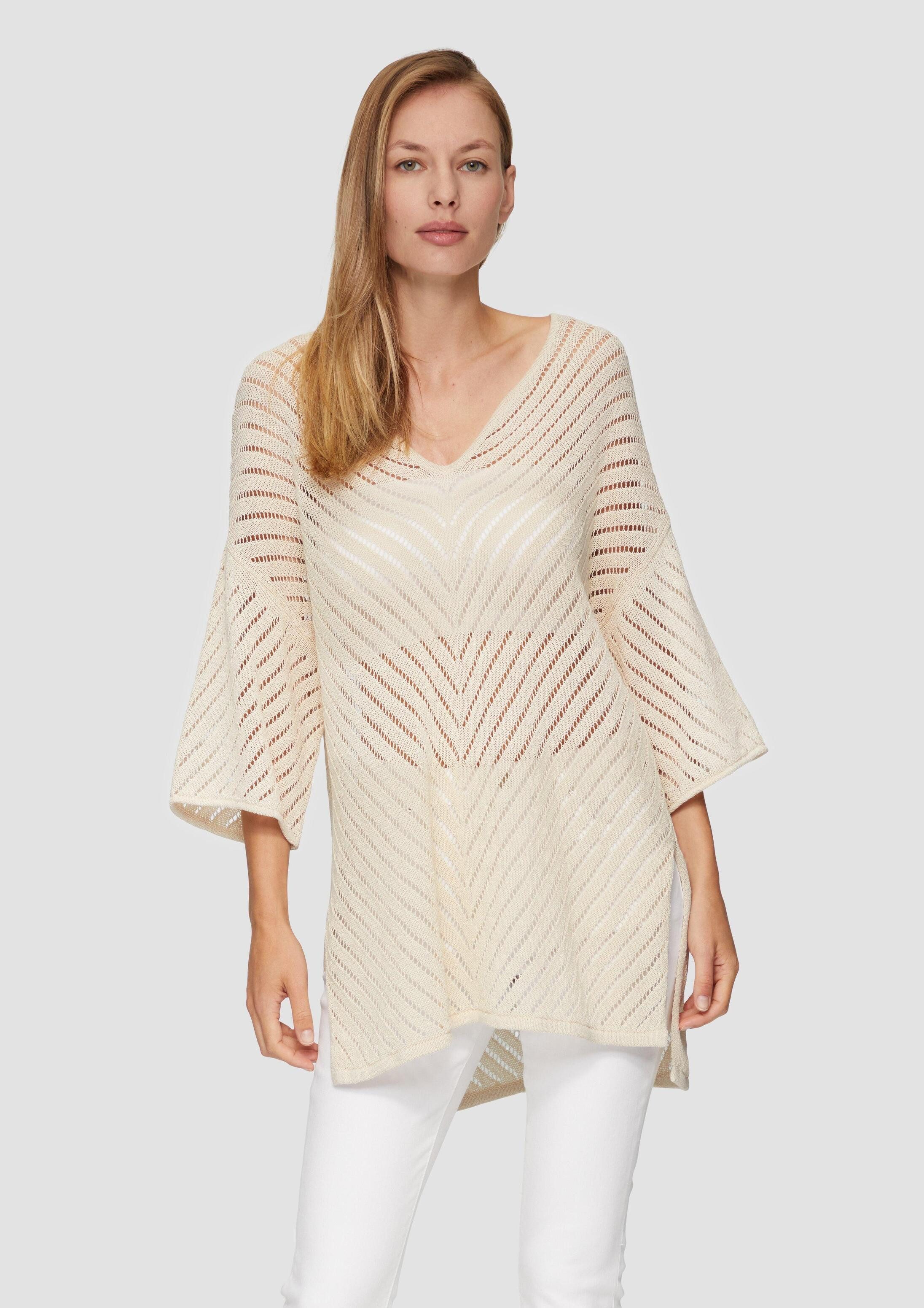 3/4 Arm-Pullover Strickpullover