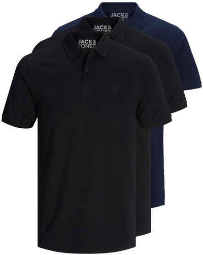 Jack & Jones Poloshirt Basic (3-tlg., 3er Pack) slimfit / figurbetont geschnitten