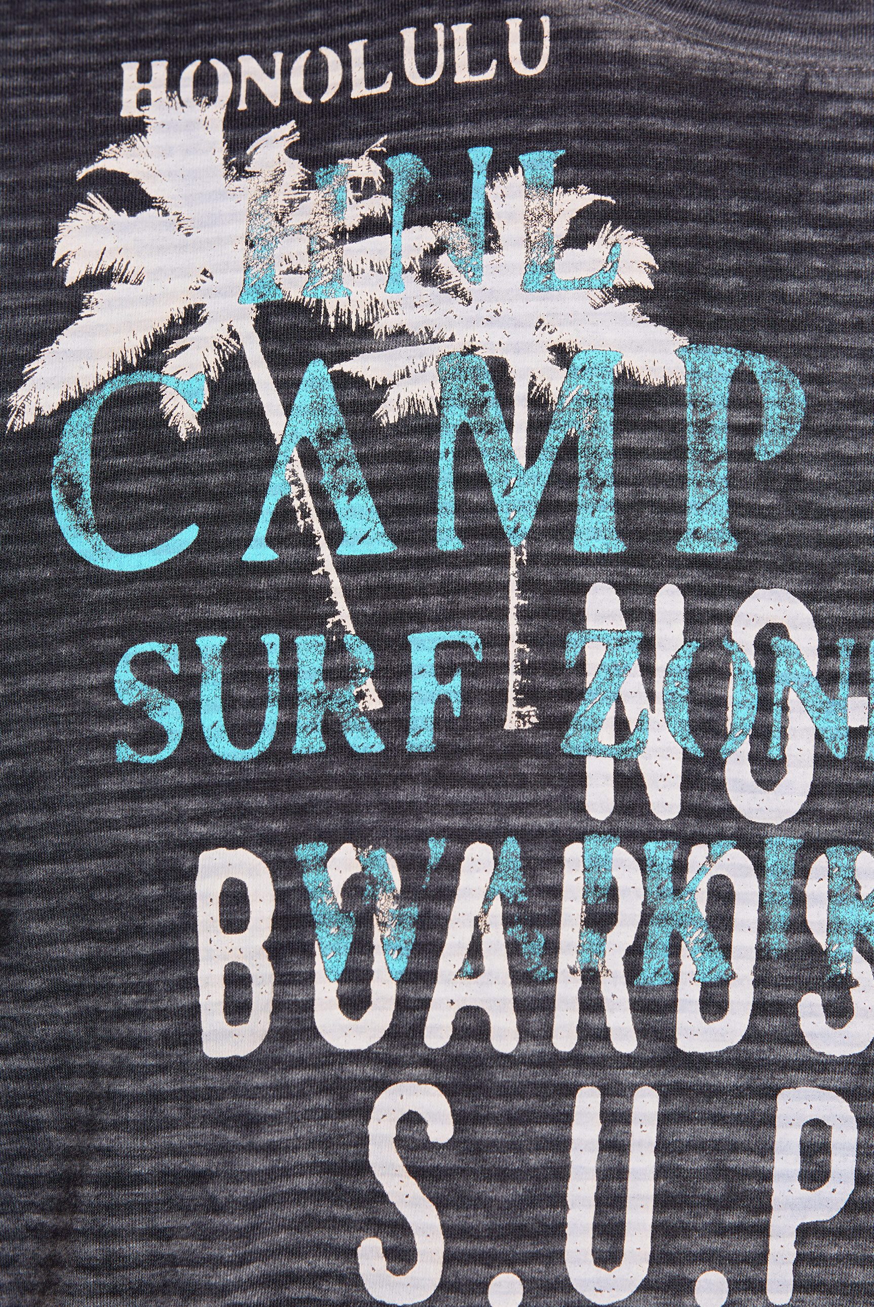 CAMP DAVID Rundhalsshirt mit Ausbrenner-Effekten