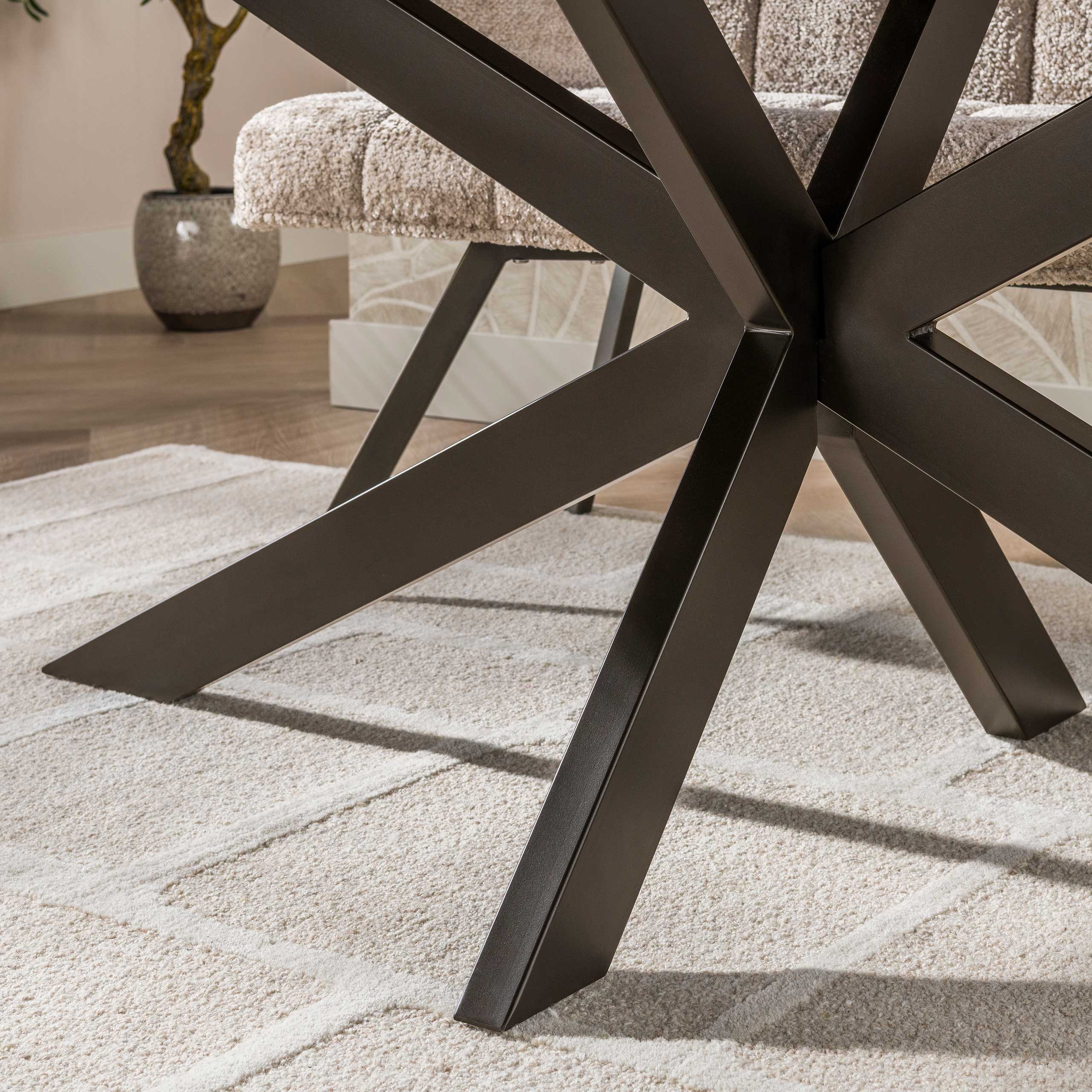 Maison ESTO Esstisch Esszimmertisch ELVAN dänisch oval Massivholz braun, in 3 Größe erhältlich: 150 cm, 180 cm und 215 cm – Bild 5 von 5