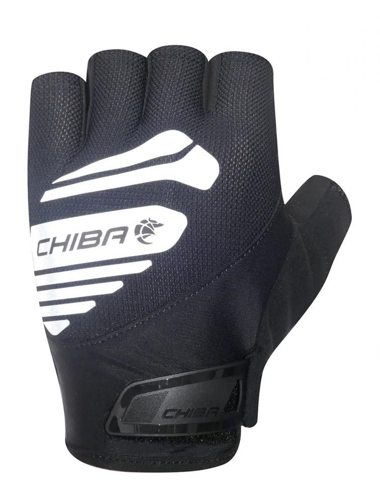 Chiba Fahrradhandschuhe CHIBA Air Plus Reflex - Radhandschuhe schwarz, Größe M, gepolstert & r