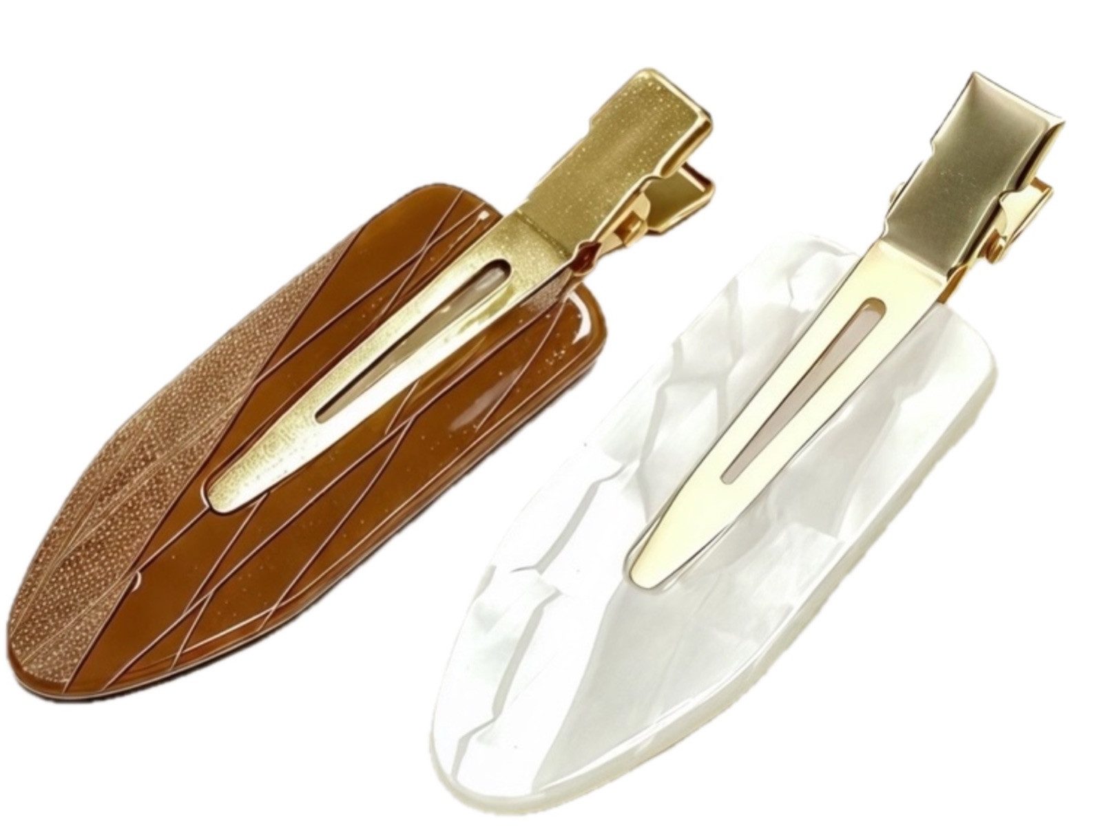 LK Trend & Style Haarspange schlichtes Design 6×2 cm, 2-tlg., großartiger wundervoller Haarclip, schlicht, fein, edel