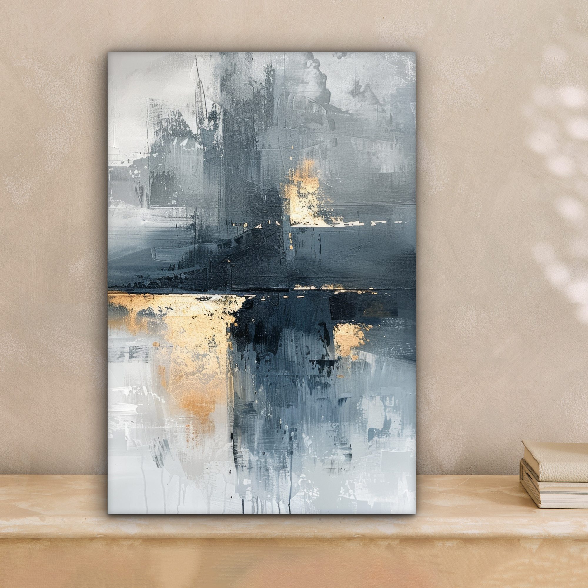 OneMillionCanvasses® Leinwandbild Abstrakt - Farbe - Kunst - Gold, Fotodruc günstig online kaufen