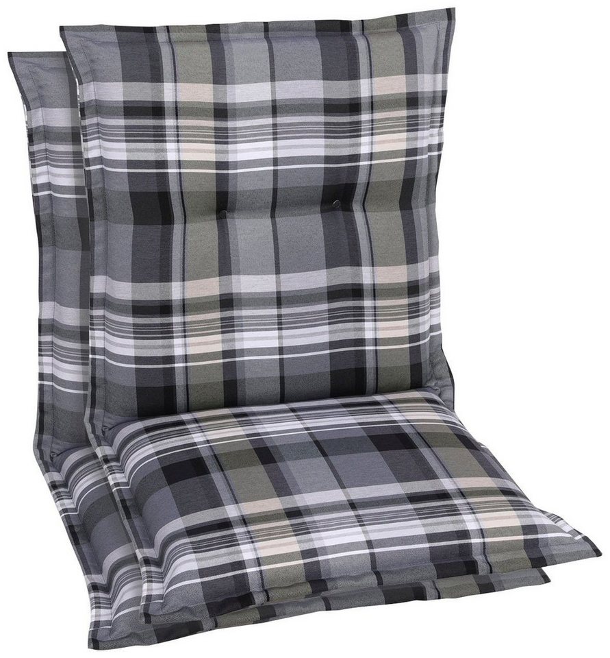 GO-DE Sesselauflage, (Set, 2 St), 110x50 cm, UV beständiger Webstoff
