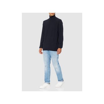 MAERZ Muenchen V-Ausschnitt-Pullover blau regular fit (1-tlg)