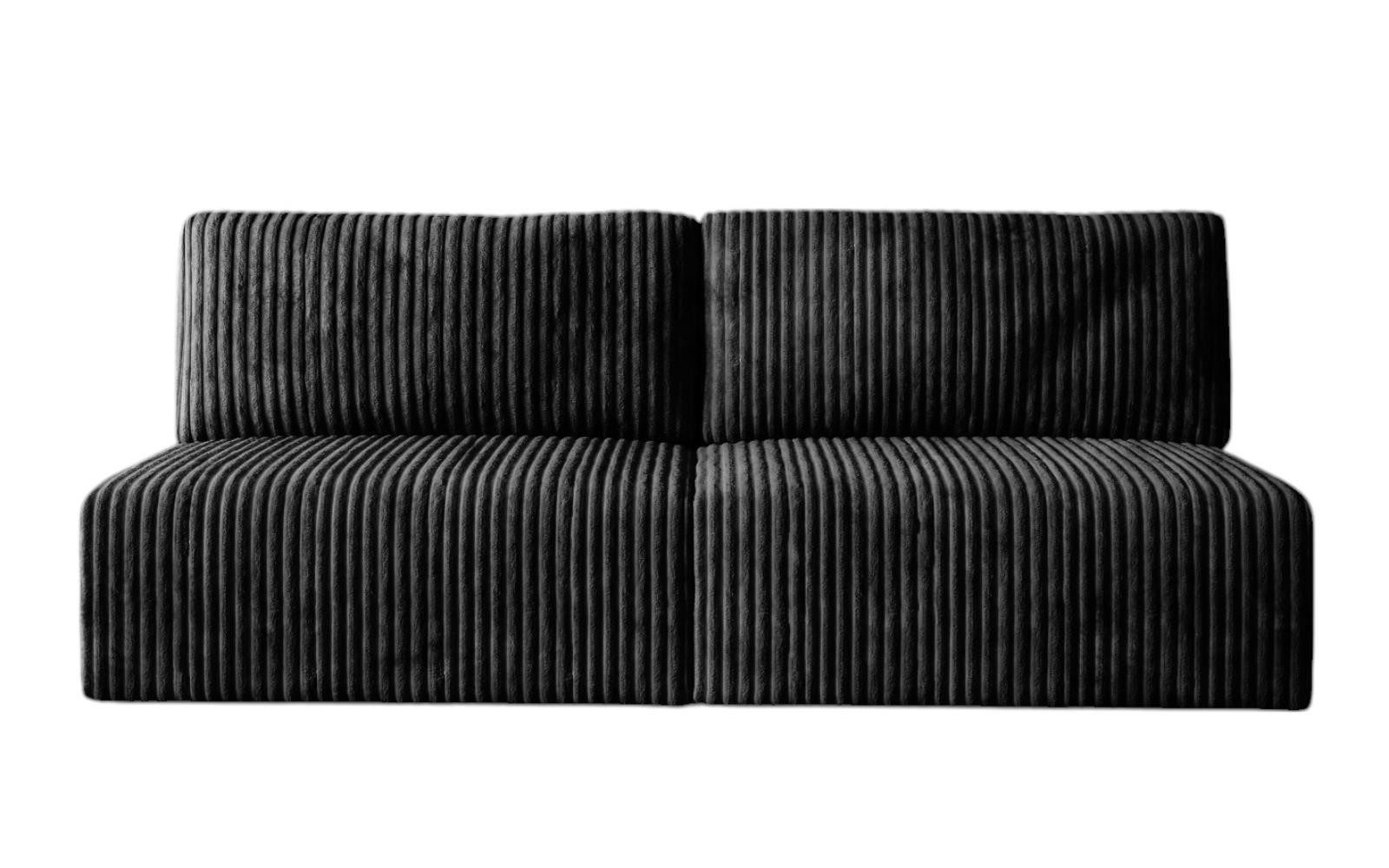 Compleo Schlafsofa klein, Cordsofa ohne Armlehnen, günstig online kaufen