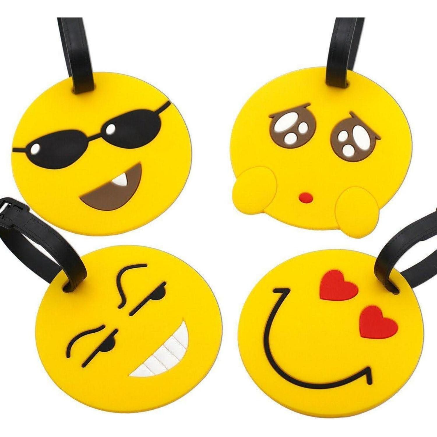 LuxusKollektion Gepäckanhänger Reisegepäck Tags Koffer ID Label Halter PVC Identifikator Emotion 4pc