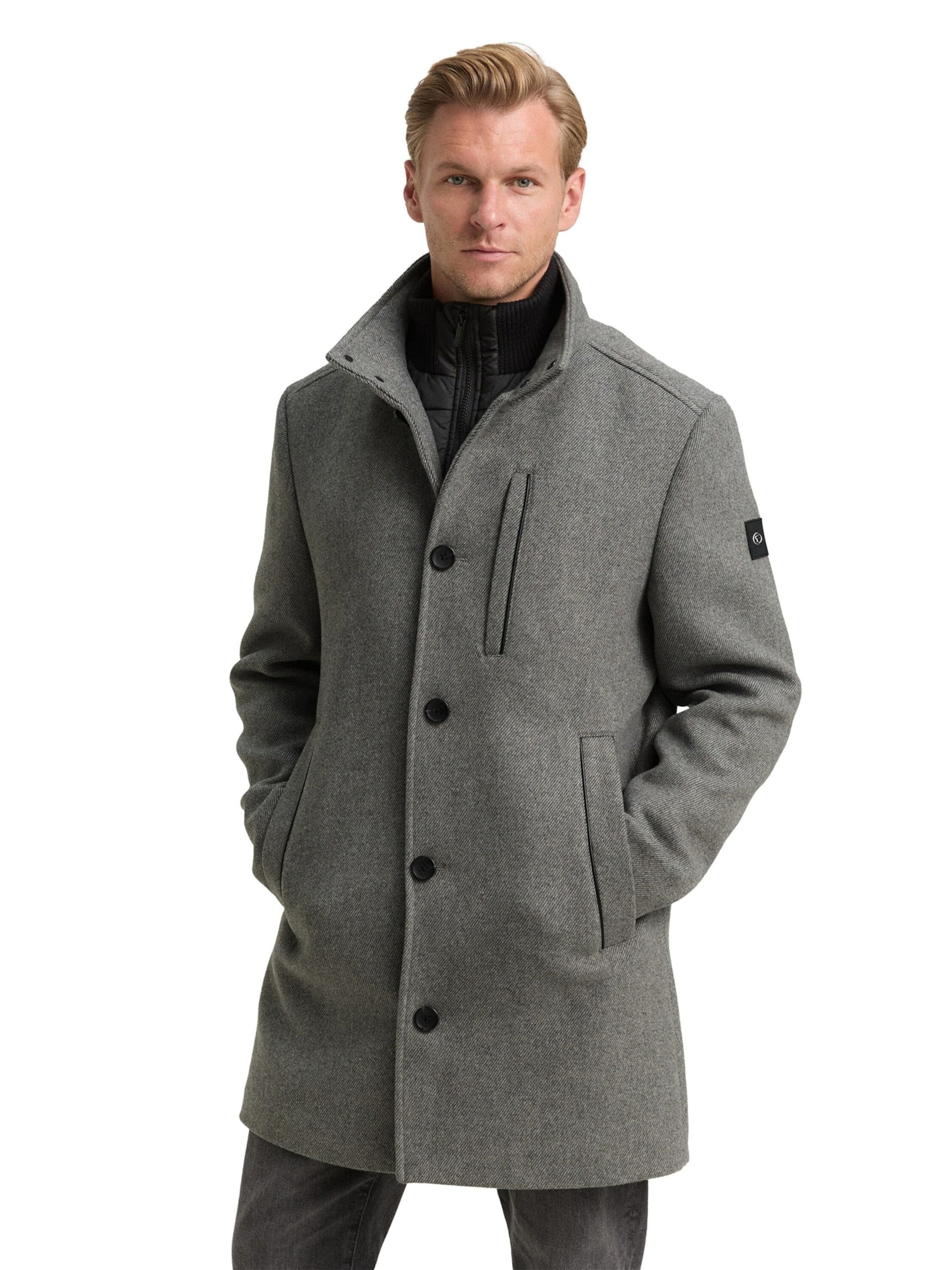 light stone grey wool twill