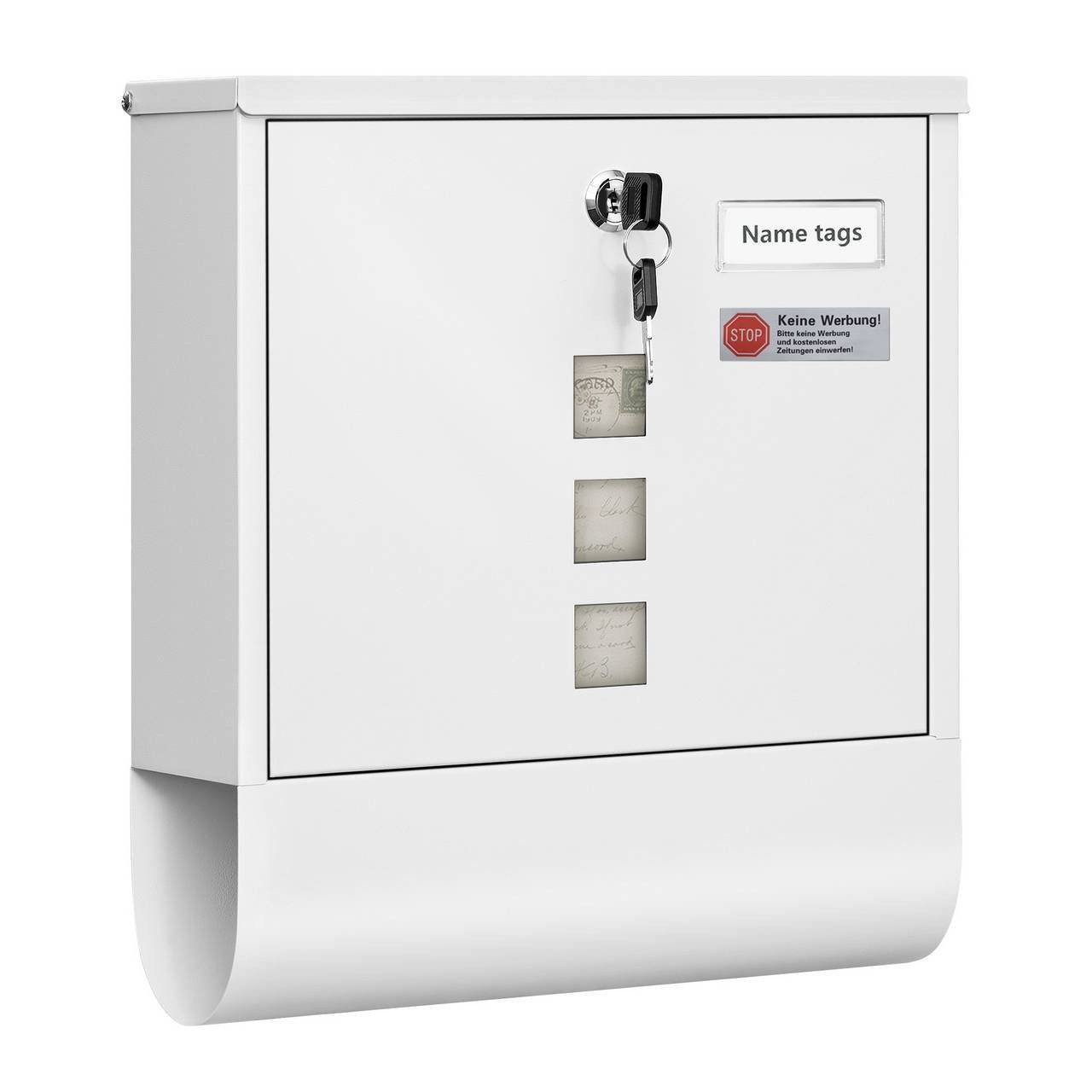 Woltu Wandbriefkasten (1-St), Postkasten mit Zeitungsfach Sichtfenstern, ab günstig online kaufen