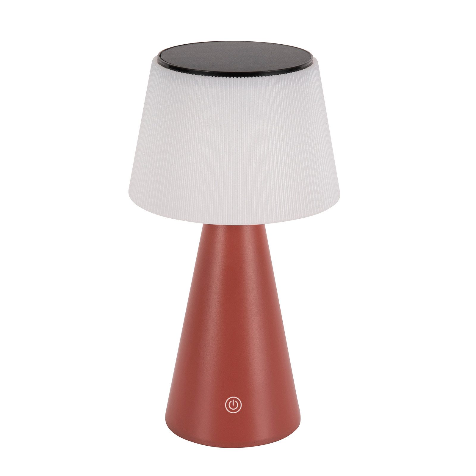 LED Tischleuchte Kabellos Solar Akku Modern Touch Dimmbar Nachttischlampe Wohnzimmer