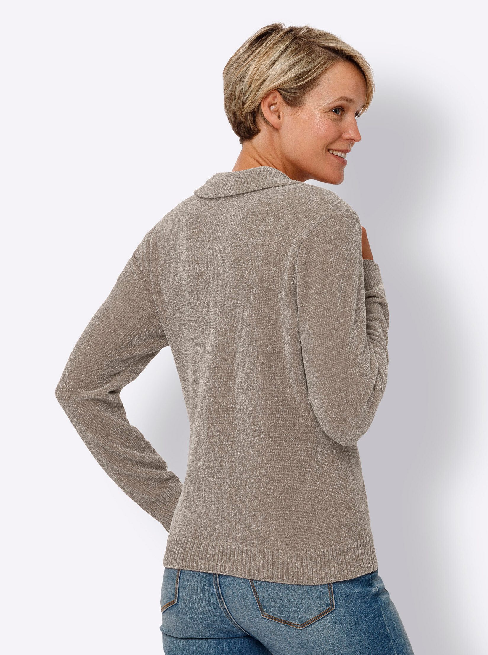 Sieh an! Strickpullover Polopullover günstig online kaufen