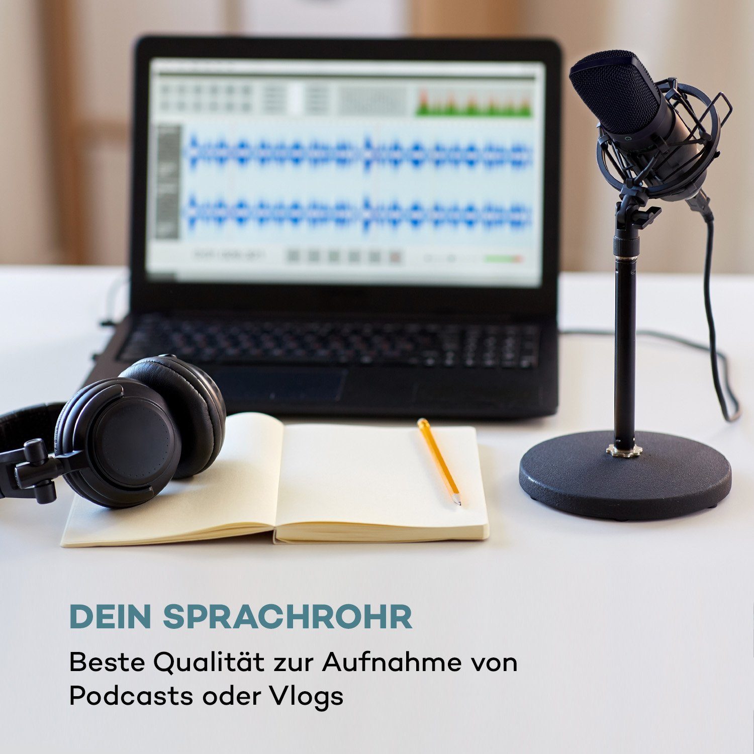 Auna Mikrofon MIC-600 USB Kondensatormikrofon