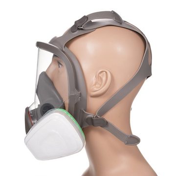 Tidyard Verkleidungsmaske Wiederverwendbare, (6800 Vollgesichts-Atemschutzmaske, 1-tlg., 18-in-1 Atemschutzmaske), für Lackiermaschinen, Polieren, Schweißen und anderen Arbeitsschutz