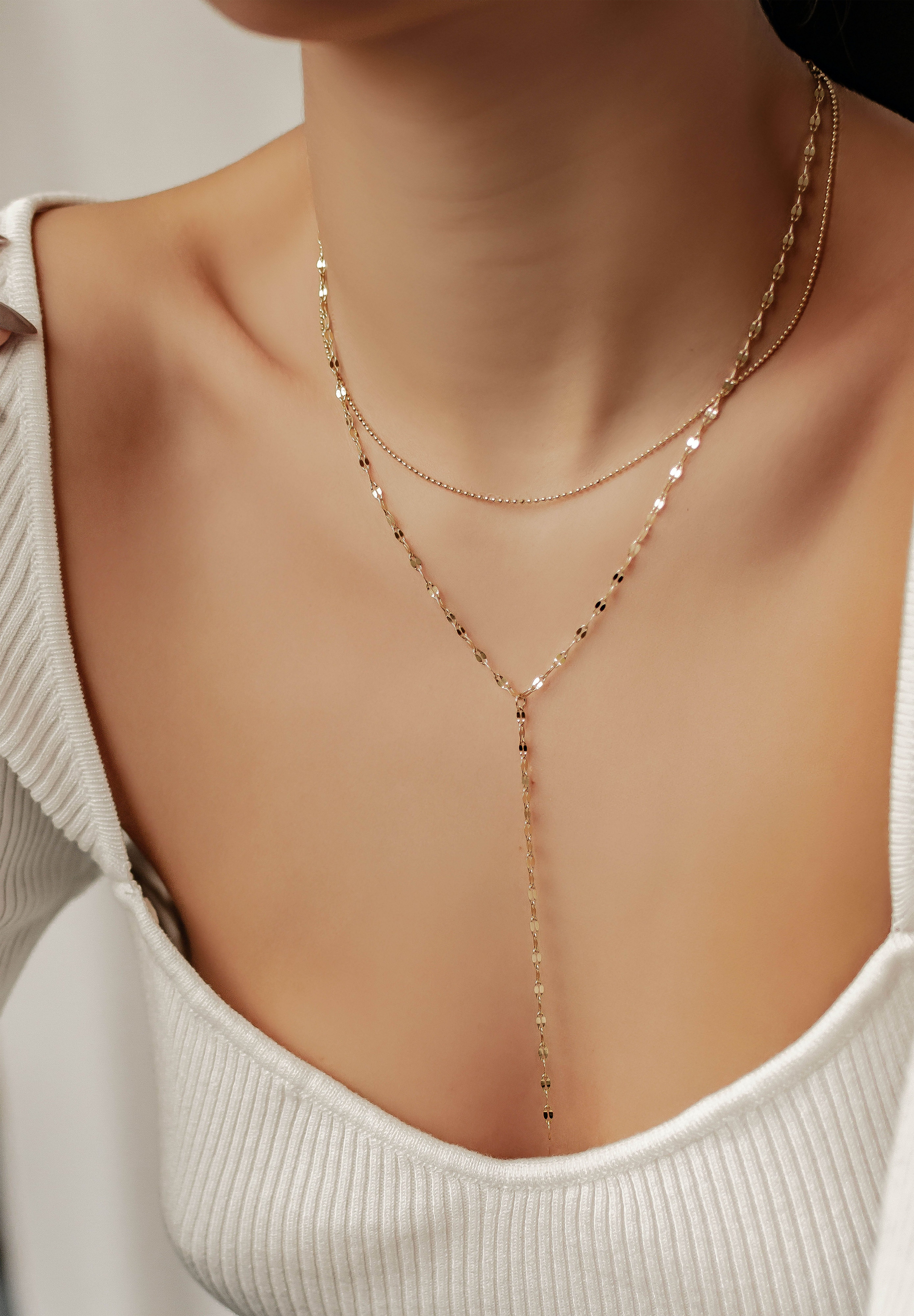 Hey Happiness Statementkette Vergoldete Y Layer günstig online kaufen