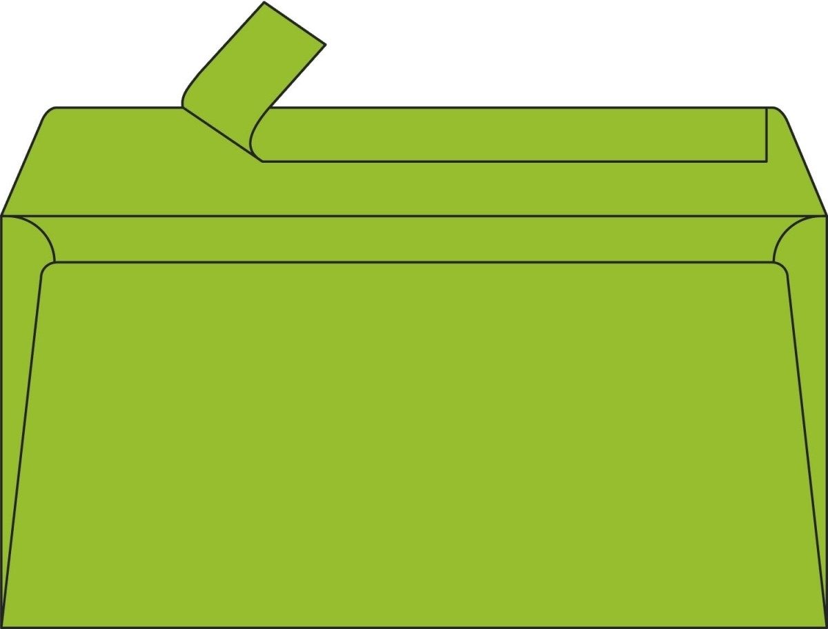 CLAIREFONTAINE Briefumschlag Briefumschlag DINlang 120g/qm minze VE=20 Stück