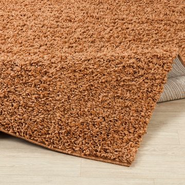 Hochflor-Teppich UNI CHIC 2306, Surya, rechteckig, Höhe: 37 mm, Flauschig, Langflor, Weich, Wohnzimmer Flurteppich, Braun