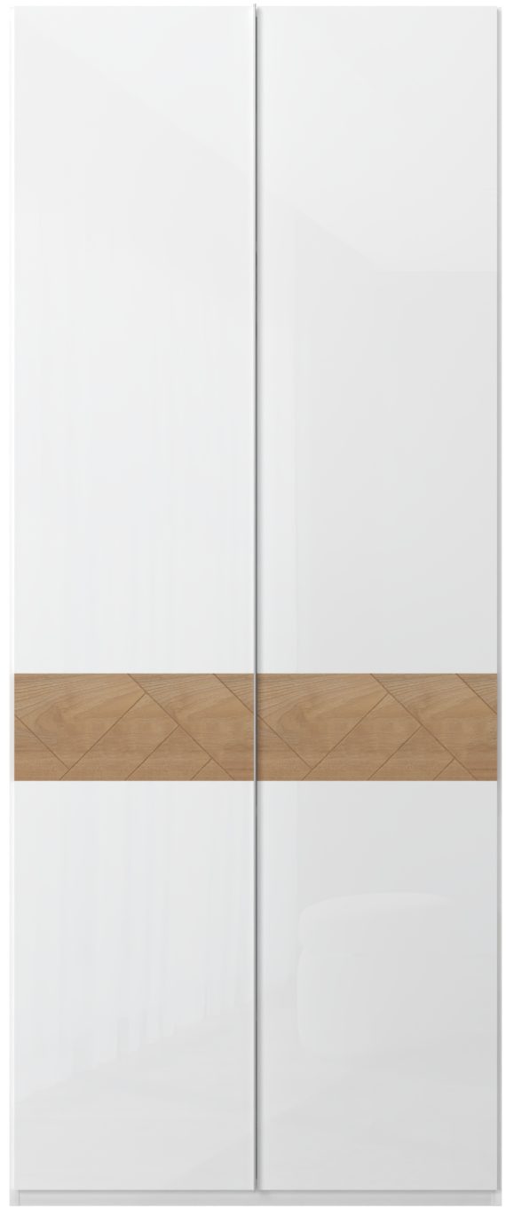 Places of Style 92cm UV Avis Soft-Close Drehtürenschrank lackiert, hochglänzend, Funktion, breit