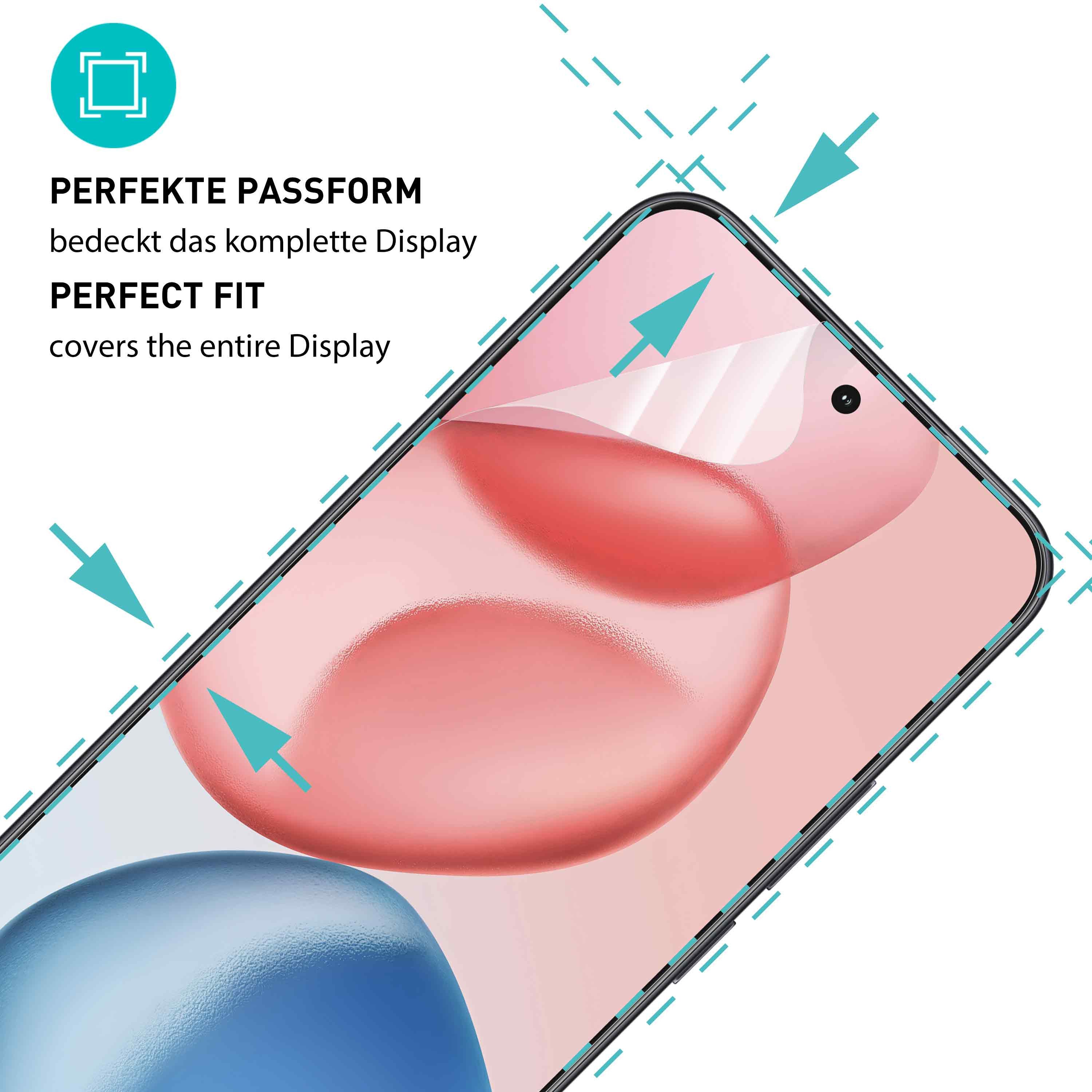 smartect Displayschutzfolie 2X TPU Schutzfolie Klar für Honor 400 für Honor 400, Set, 2 Stück, Ultra-klar, Kratzfest, Blasenfrei, Oleophob, Fingerabdruck kompat – Bild 2 von 5