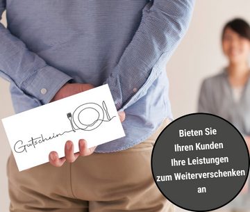 Frank Paperman Geschenkkarte Gutschein Restaurant als Geschenkkarten, Gastronomie, Gutscheinkarten, Geschenkgutschein zum Ausfüllen, Überraschung, Danke