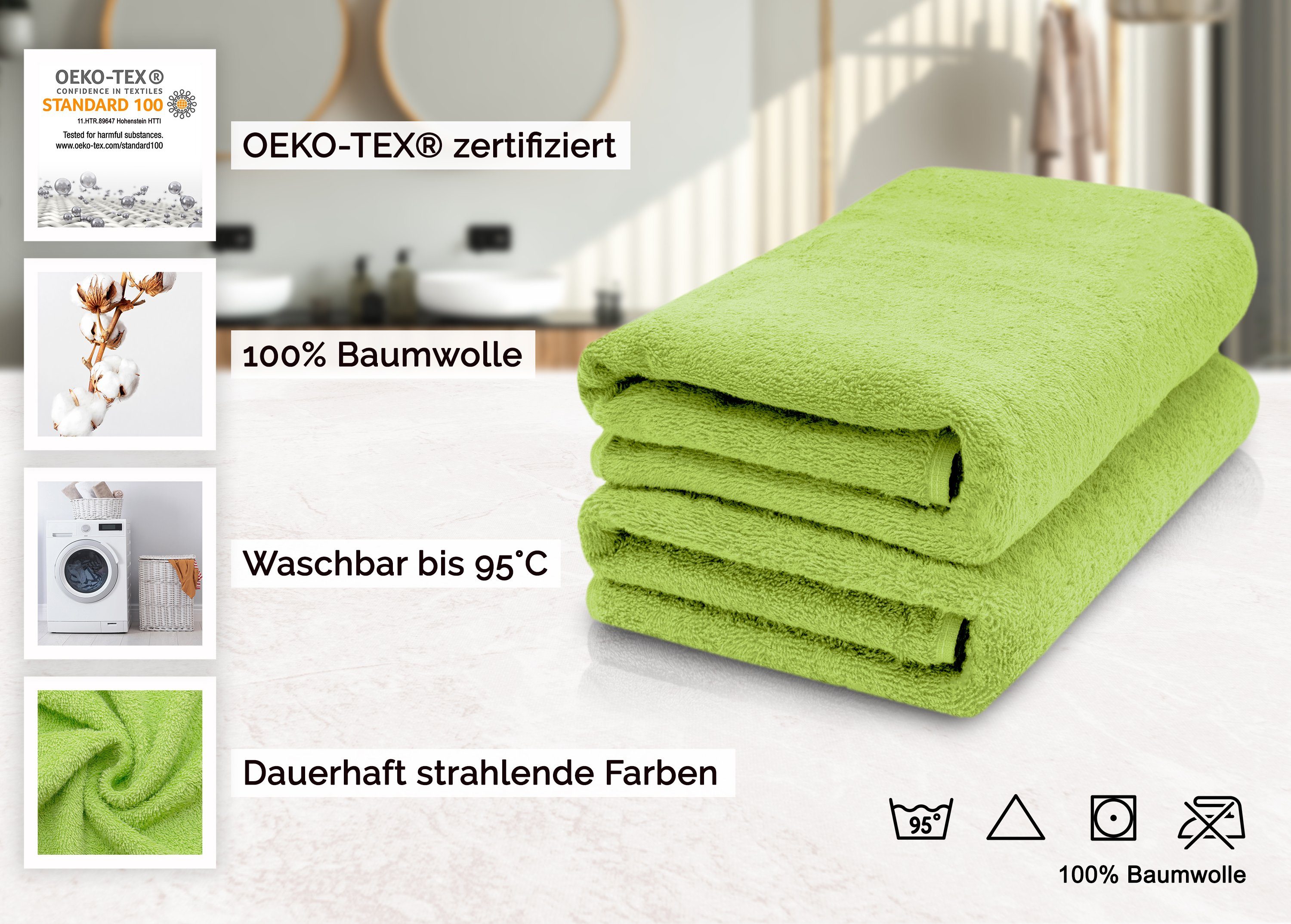 ZOLLNER Saunatuch, Walkfrottier (2-St), 70 x günstig online kaufen