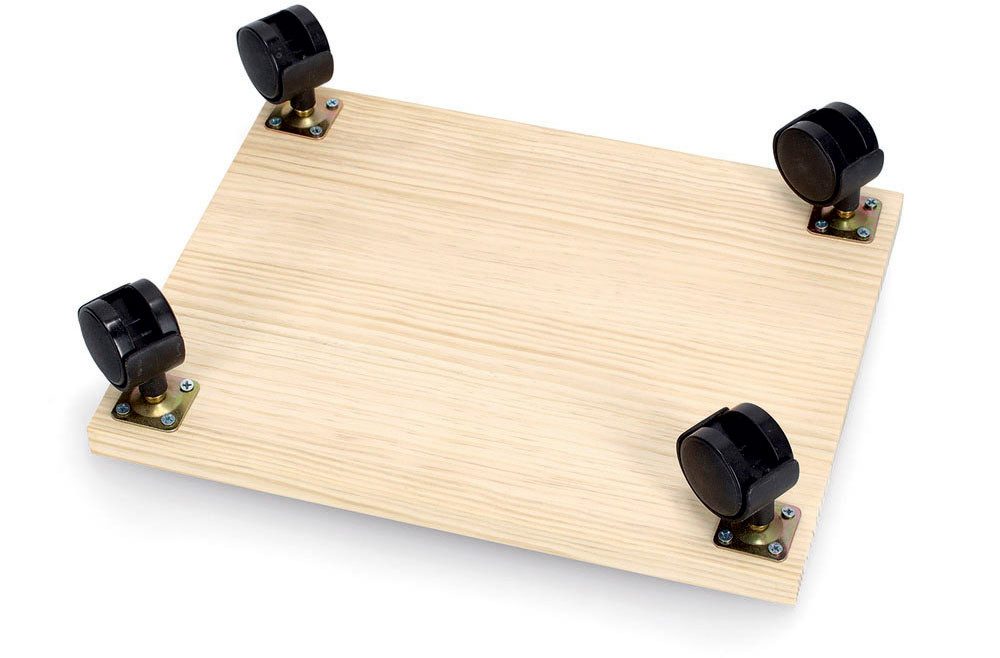 Zeller Present Transport Trolley (Set of 2), Pine Wood, 100% FSC