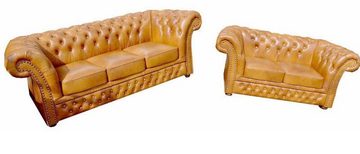 JVmoebel Chesterfield-Sofa Chesterfield Sofa Polster Sofagarnitur 3+2+1 Klassische Sitz Garnitur, 3 Teile, 3+2+1 Sitzer Garnitur Sofa Couch