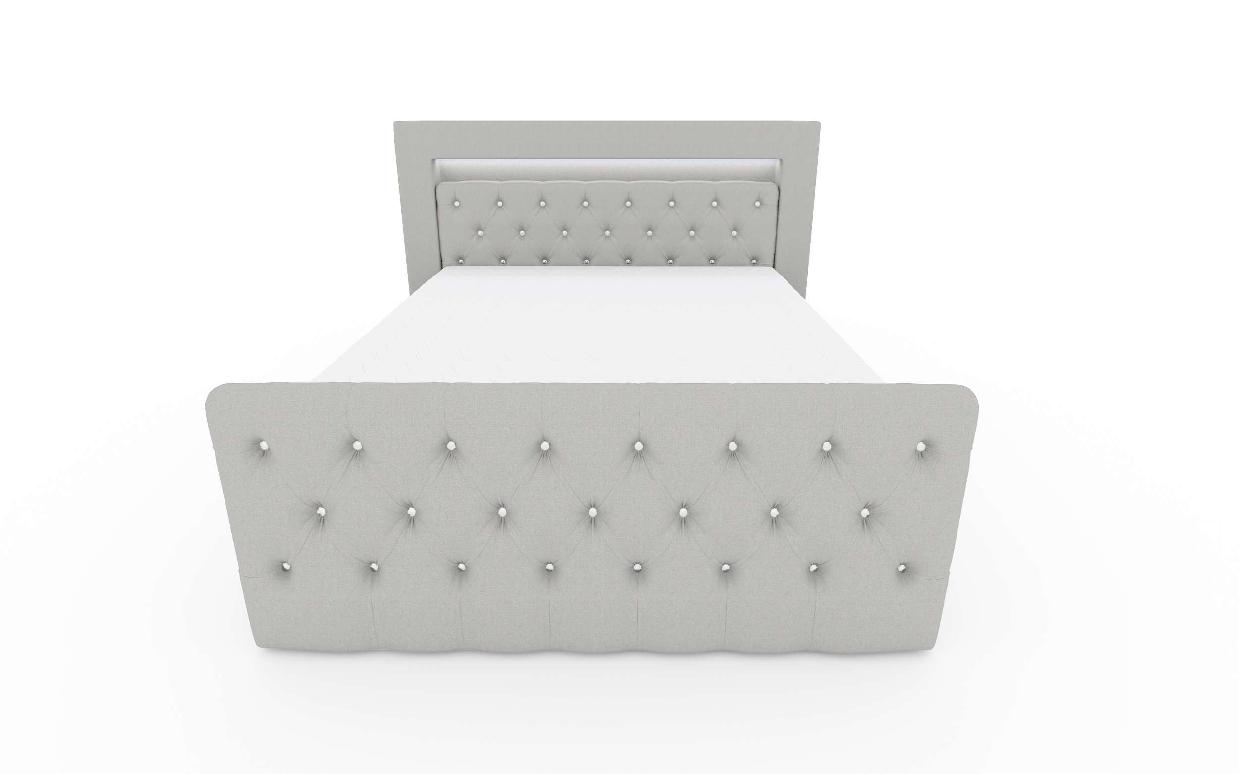 99rooms Boxspringbett Cezar (Schlafzimmerbett, Bett), 120/140/160/180/200x200, Topper, Bettkasten, inkl. LED-Beleuchtung