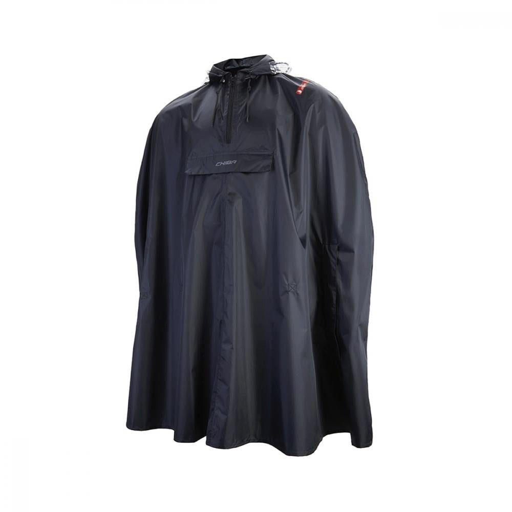 Regenponcho CHIBA Regenponcho - XL/XXL, schwarz, wasserdicht, reflektierend, Radsp