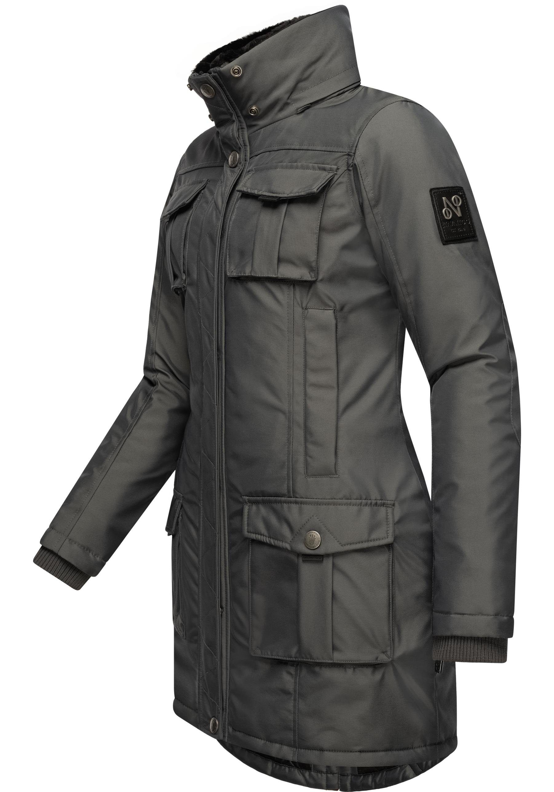 Navahoo Wintermantel Tiniis Parka mit abnehmbarer Kapuze und extra Einkaufstasche