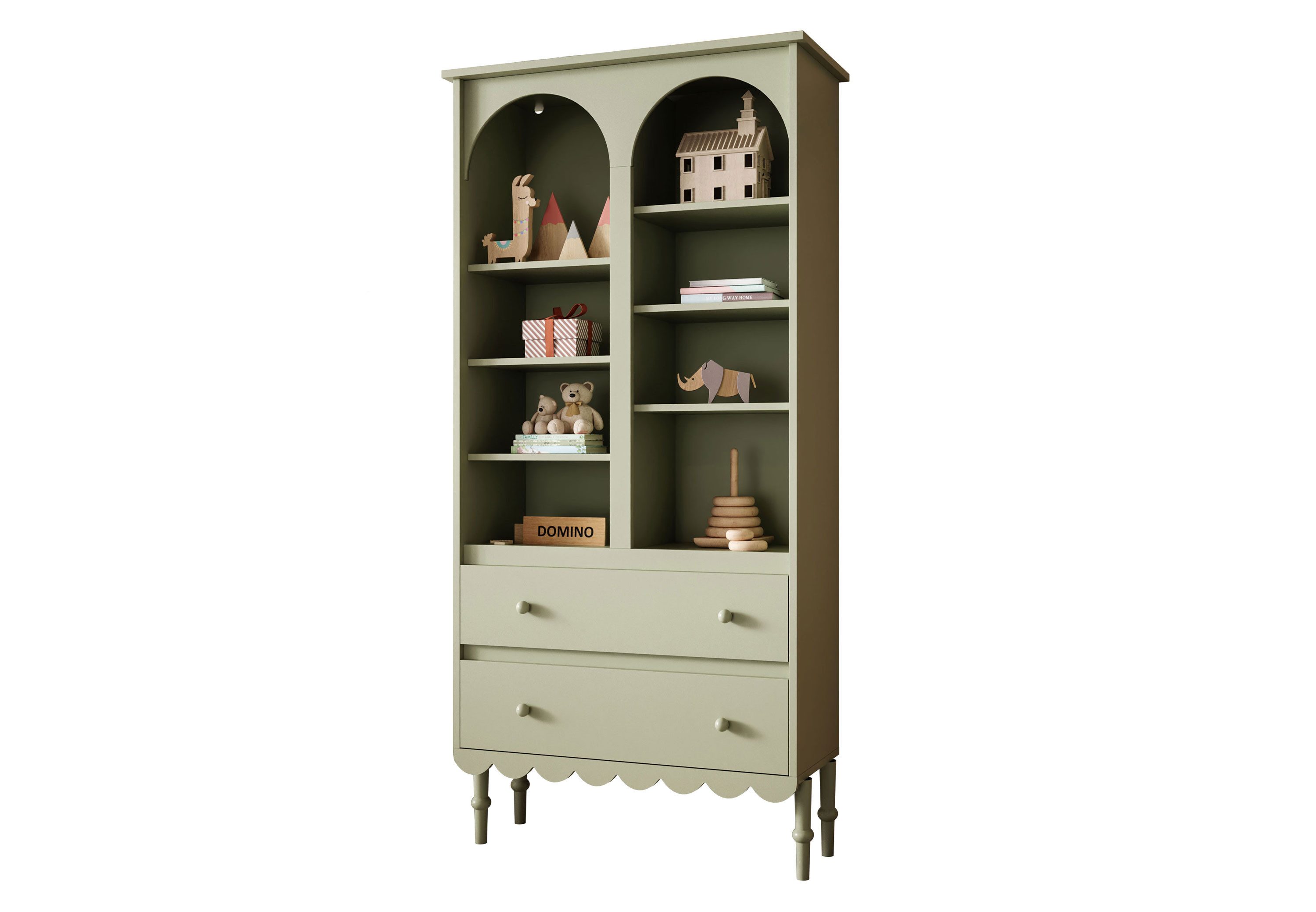 Lookway Kinderregal BABUSHKA Hoher Kinderregal mit Schubladen, Breite: 84 cm