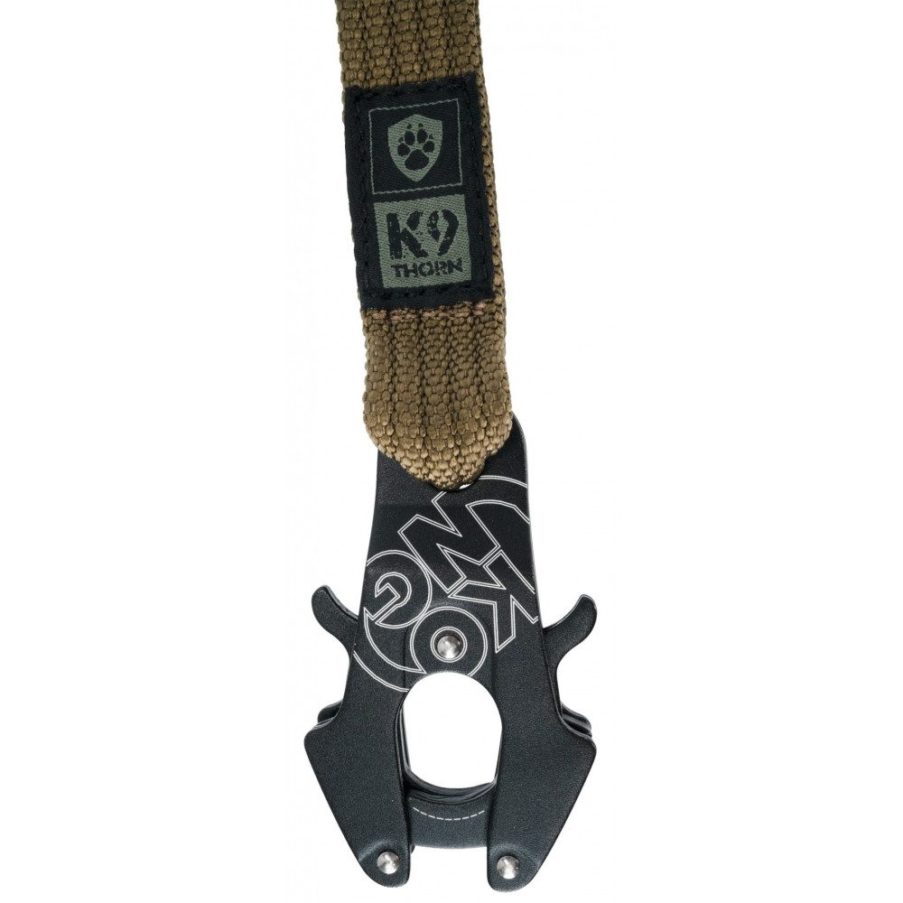 K9 Thorn Hundeleine Taktische Hunde-Leine mit Kong Karabiner - Größe: XL - schwarz
