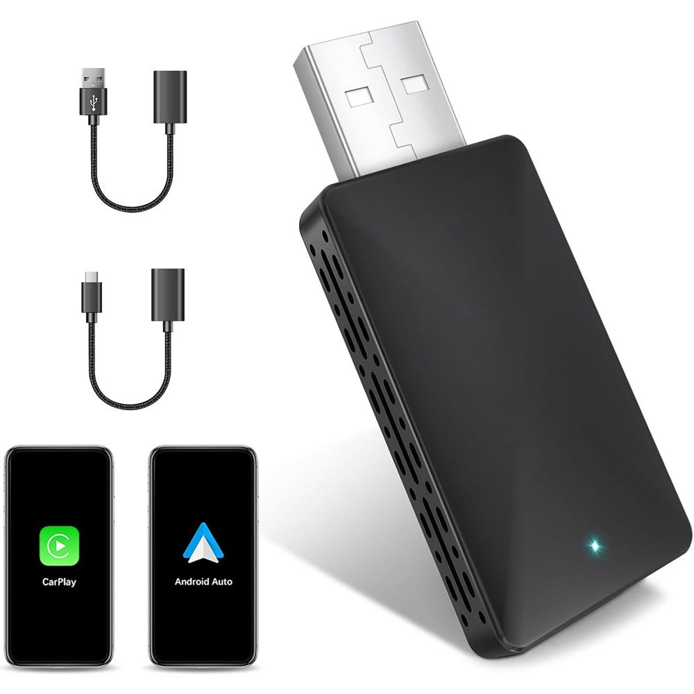 Wireless Carplay Adapter 2-in-1 für Carplay,Plug and Play Mini Adapter Adapter