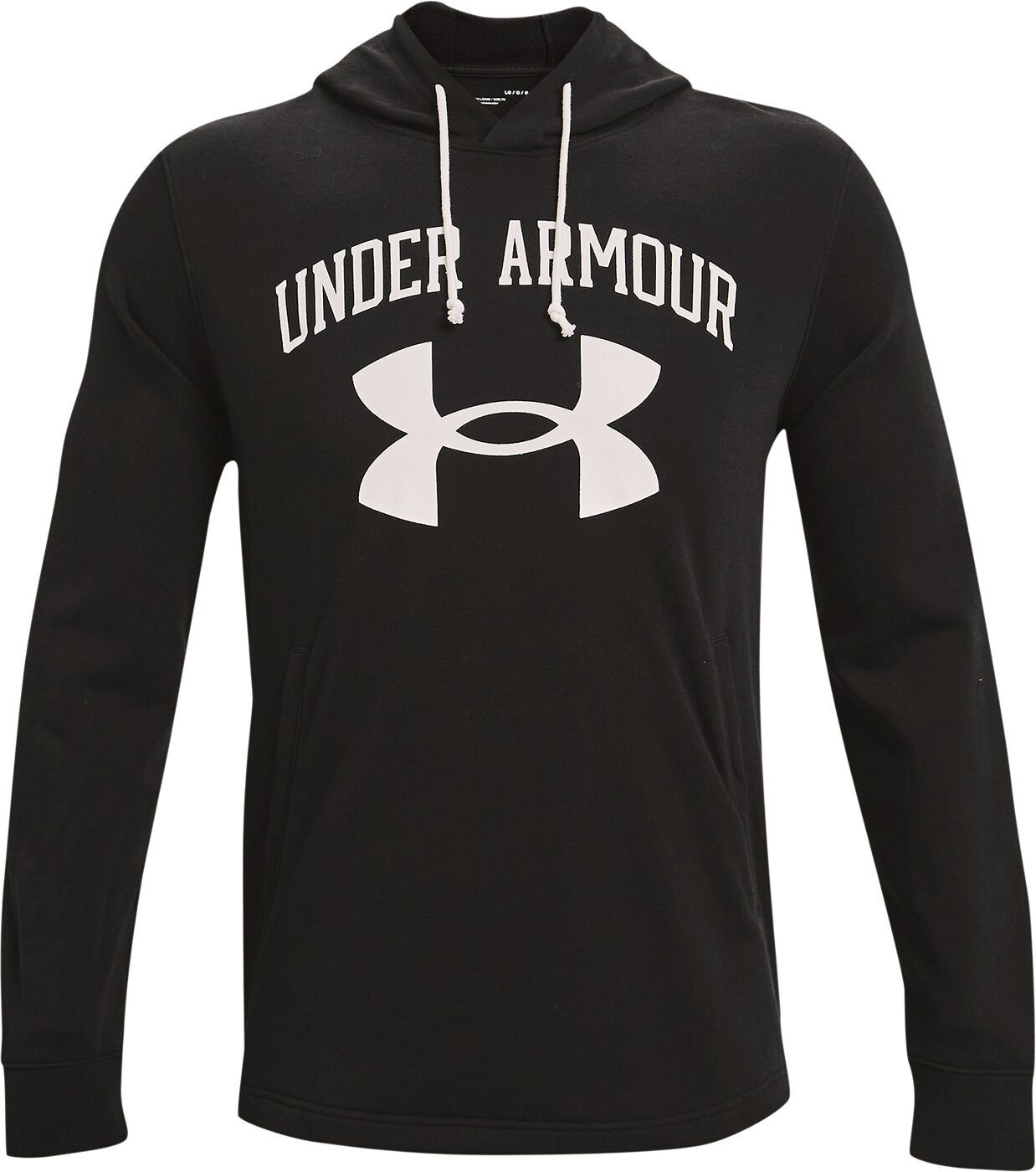 Under Armour® Kapuzensweatshirt UA RIVAL TERRY BIG LOGO HD BLACK schwarz | Sweatshirts