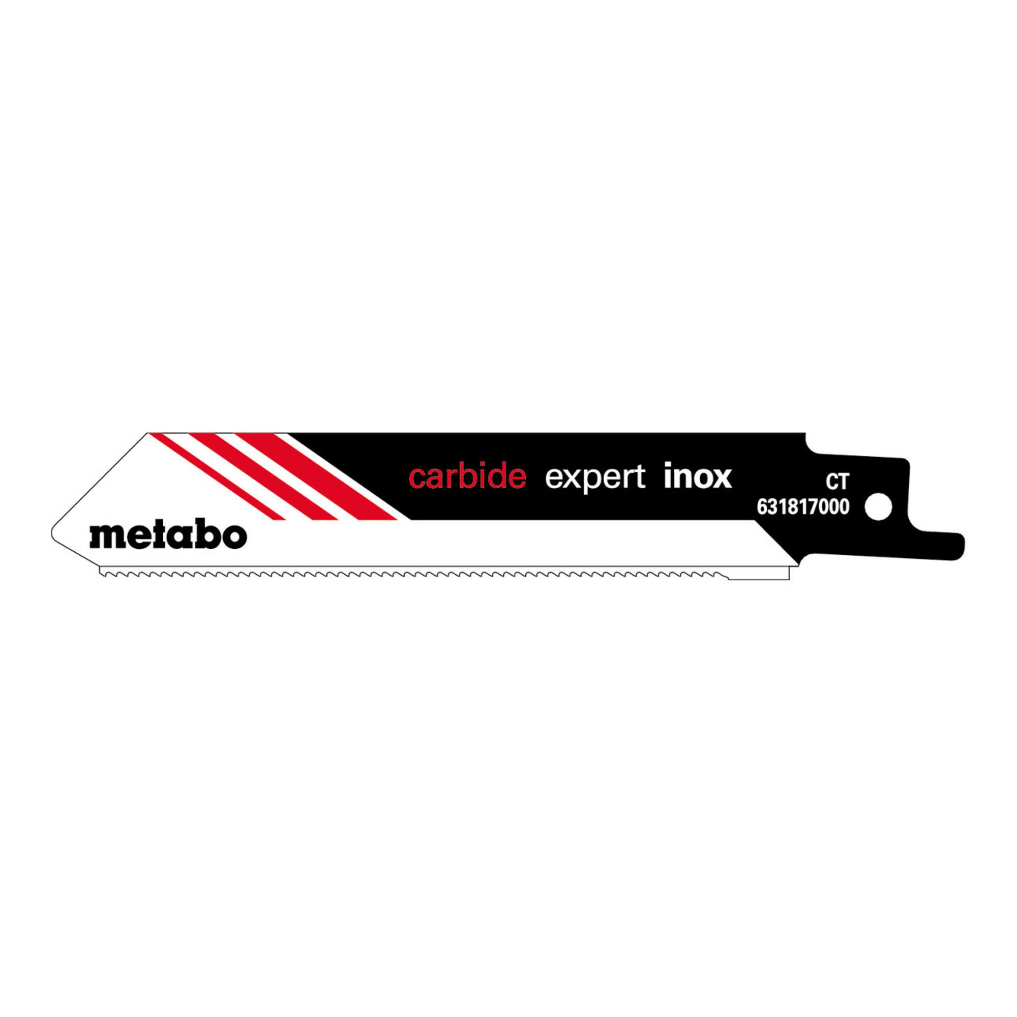 metabo Säbelsäge Metabo 2 Säbelsägeblätter "expert inox" 115 x 1,25 mm, HM, 1,4 mm/ 18